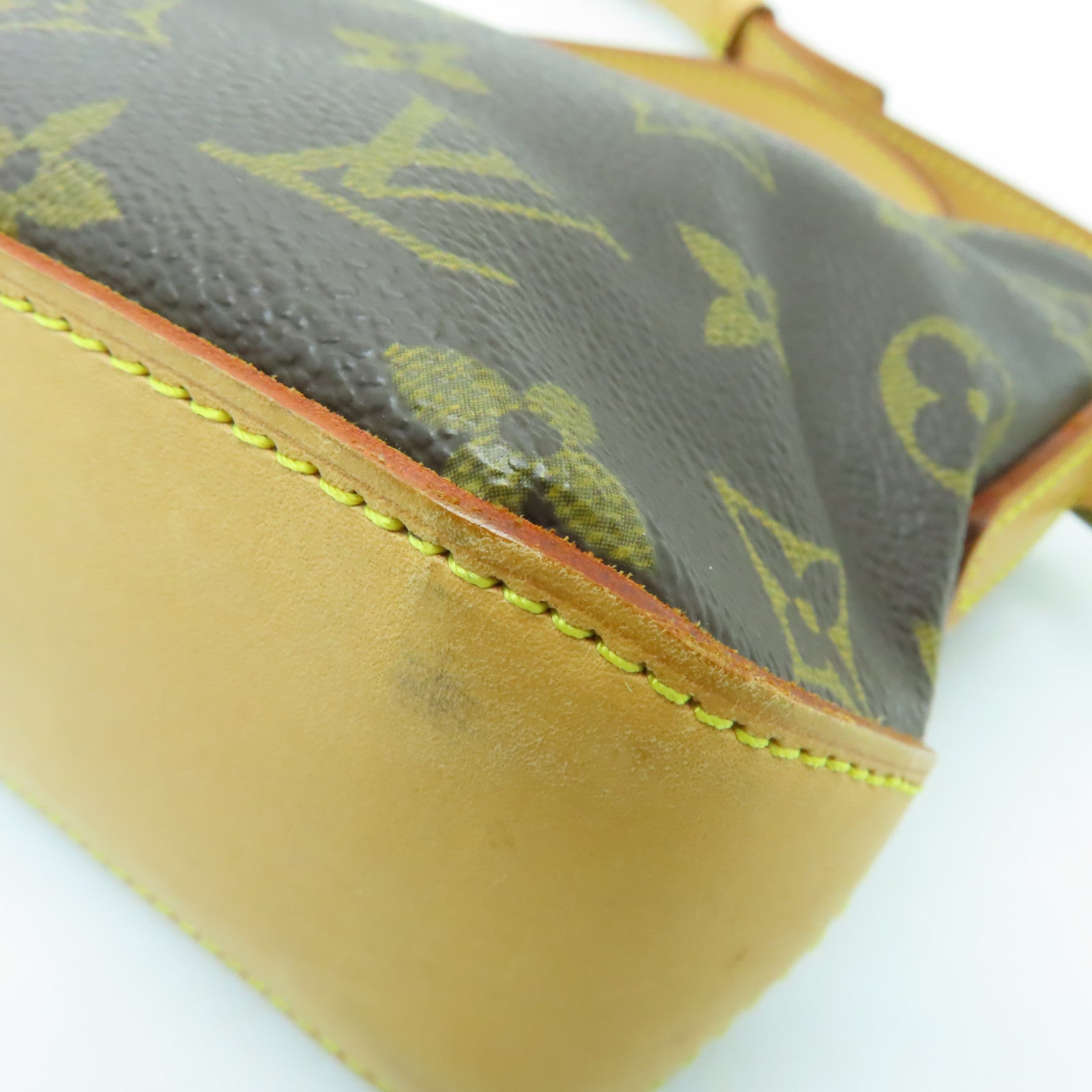 LOUIS VUITTON Monogram Trotteur金扣肩背袋棕色