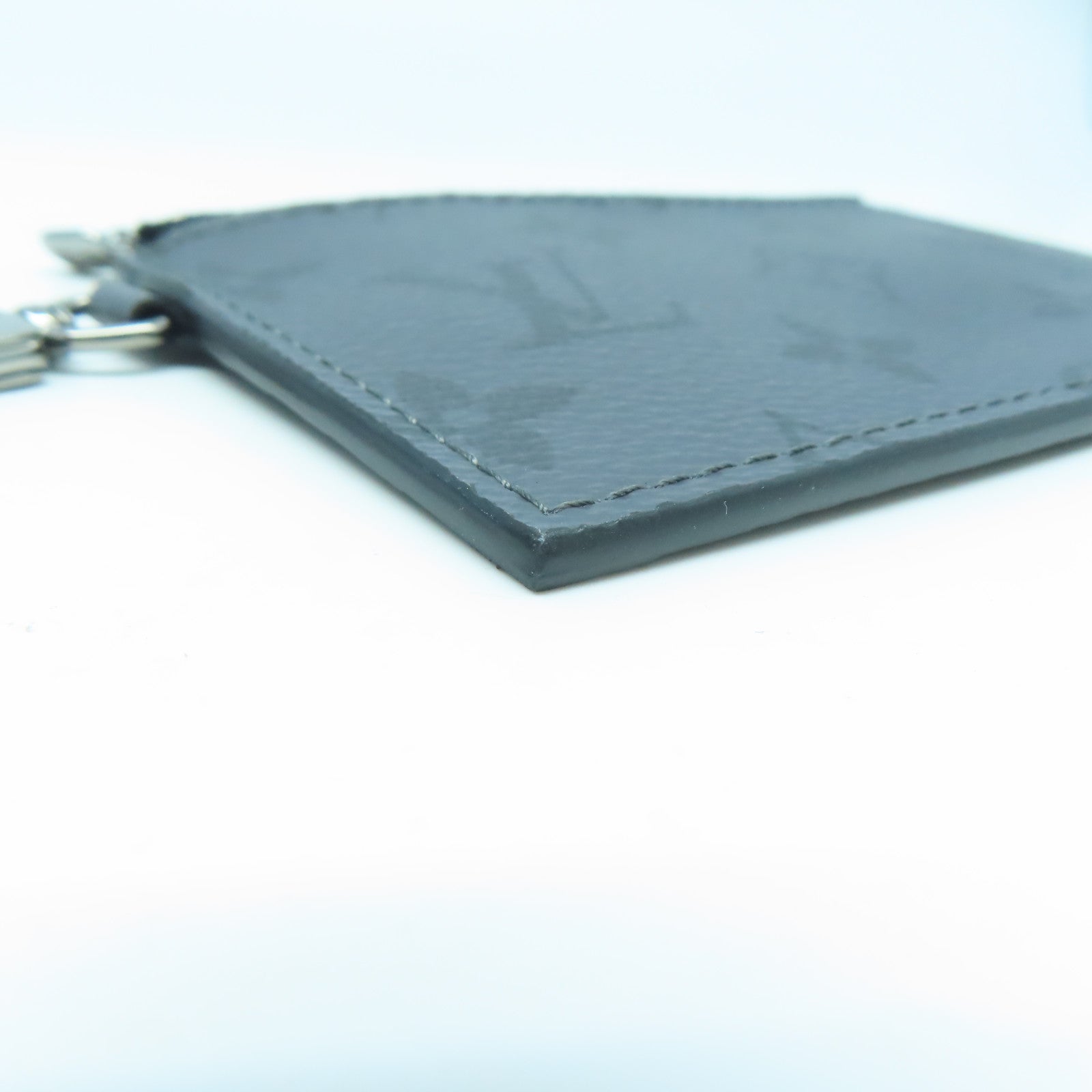 LOUIS VUITTON Monogram Eclipse Gaston銀扣肩背袋灰色