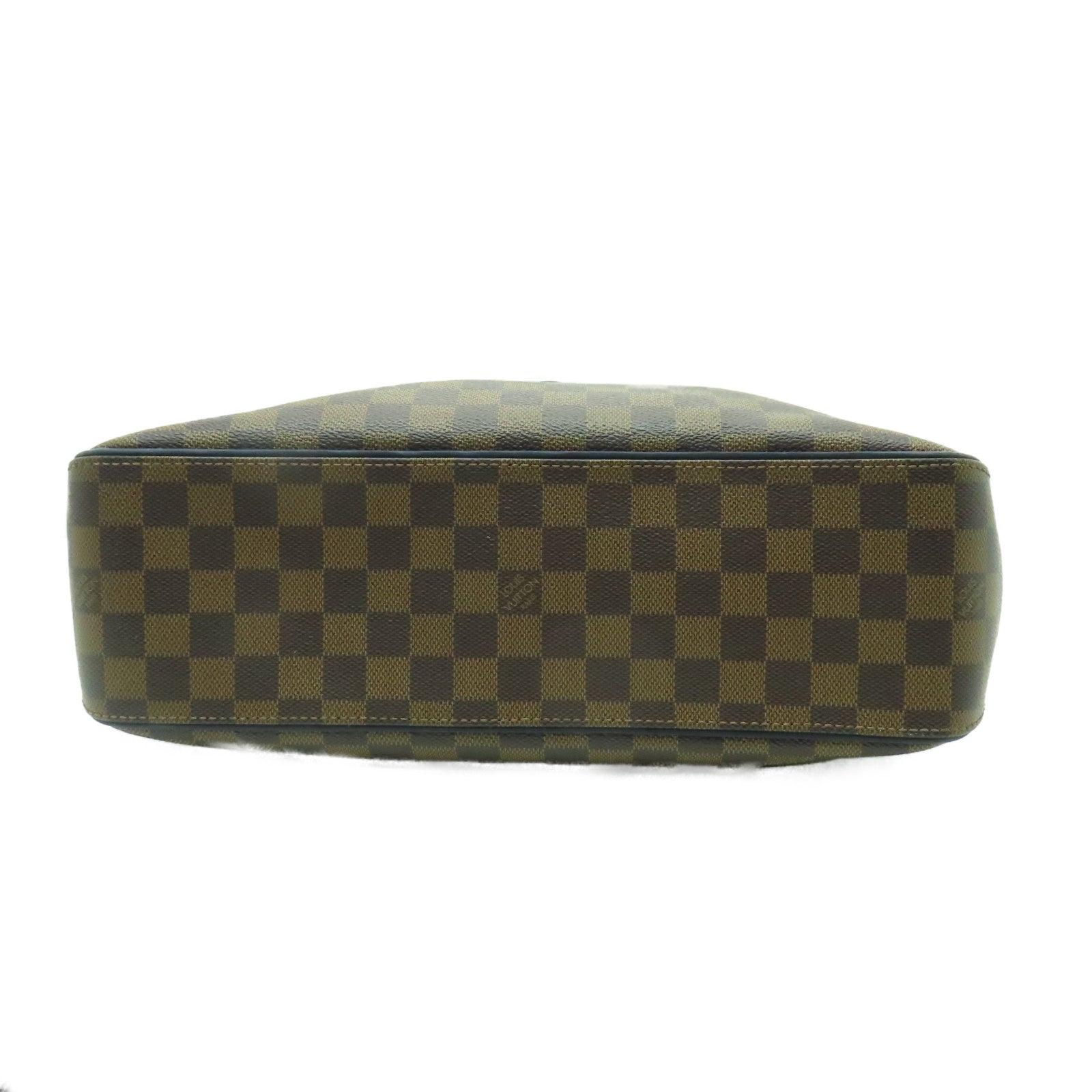 LOUIS VUITTON Damier Ebene Herald銀扣手挽肩背兩用袋啡色/藍色