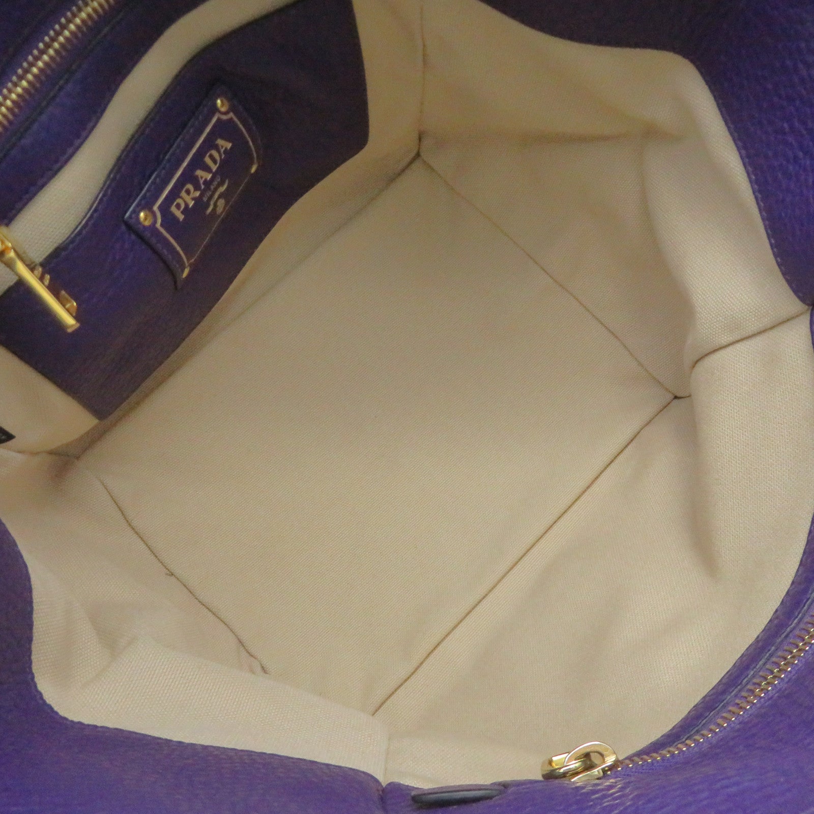 PRADA 牛皮皮革Shoulder Bag肩背袋紫色