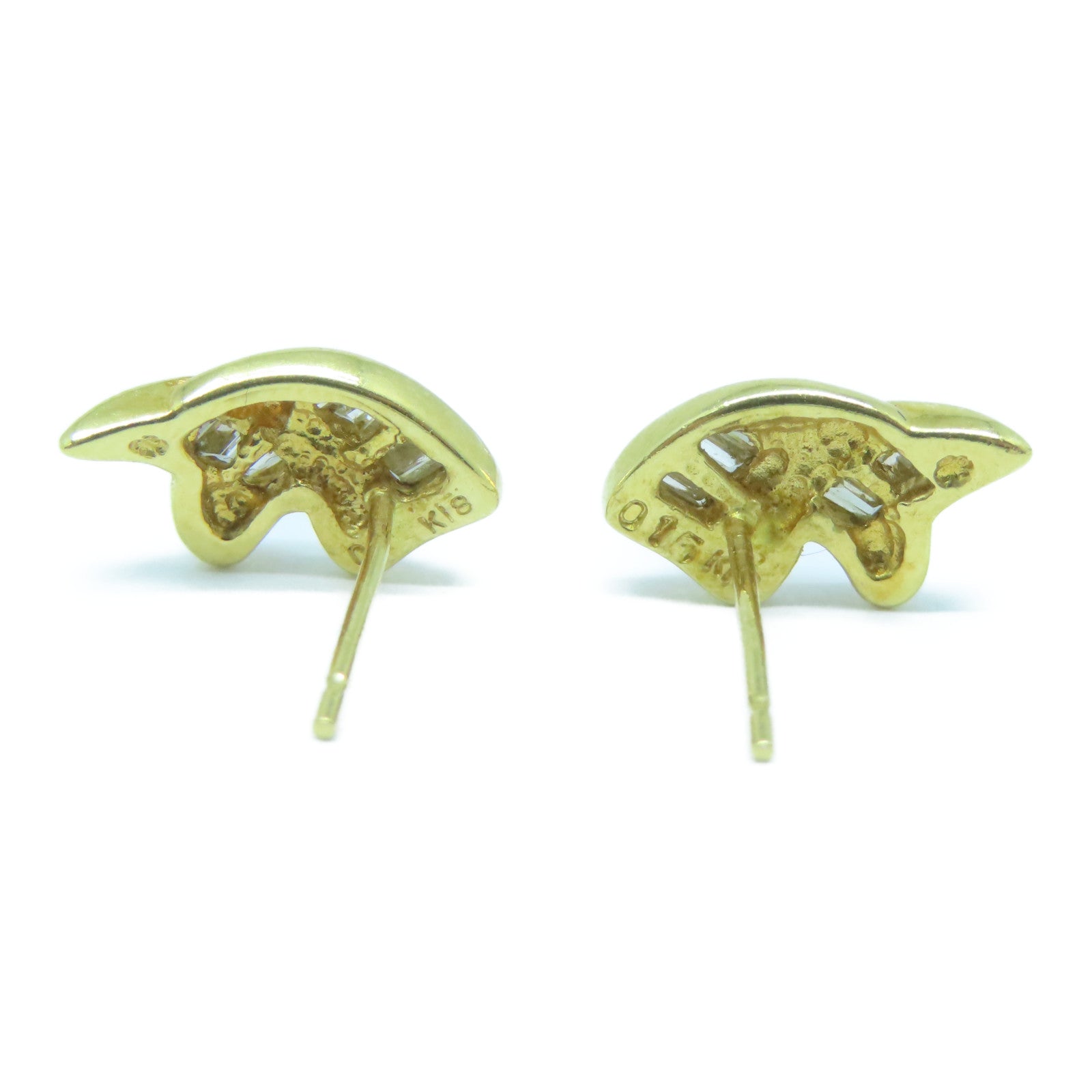 JEWELRY 18K黃金Diamond Earrings 0.15ct鑽石耳環
