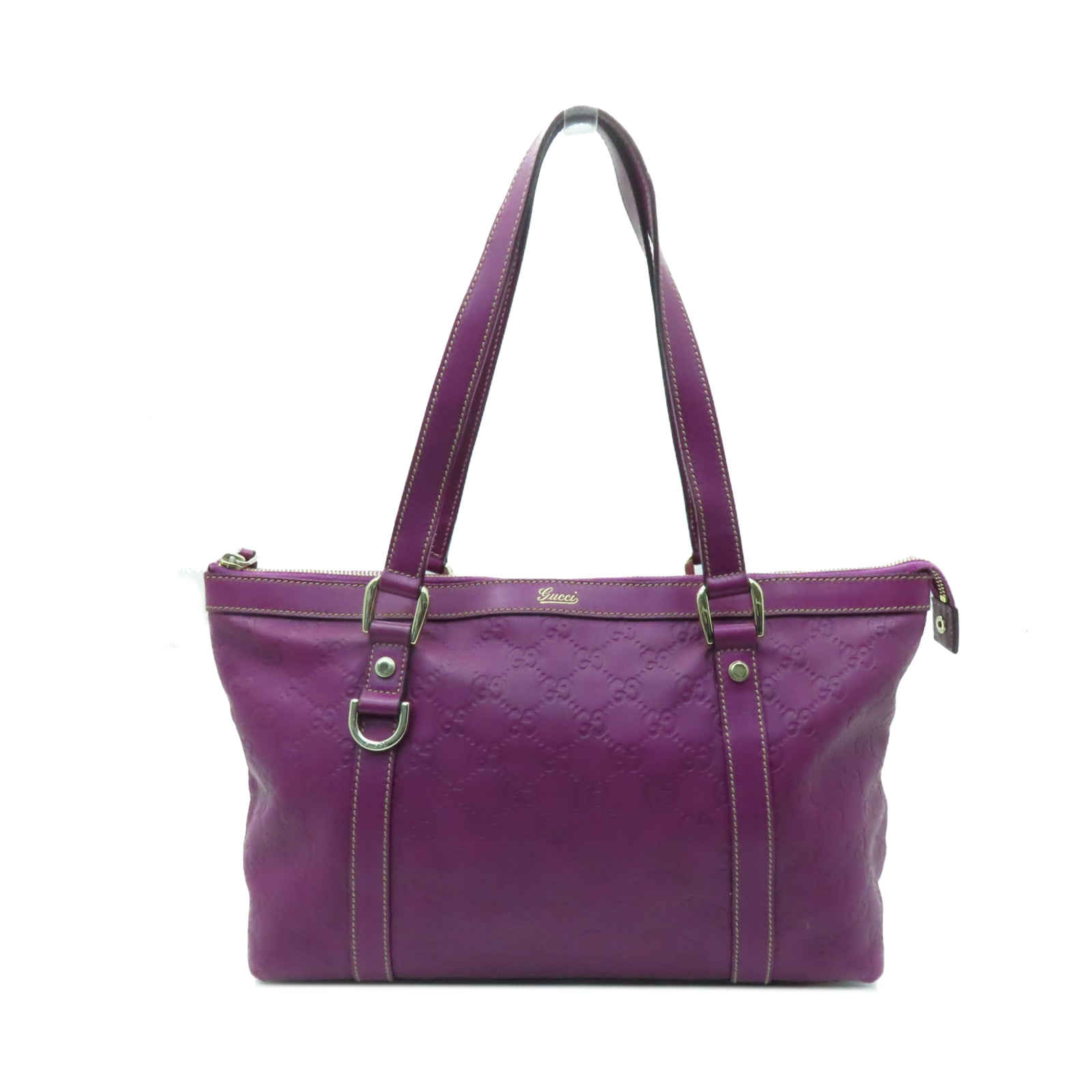 GUCCI 牛皮皮革Shoulder Bag金扣肩背袋紫色