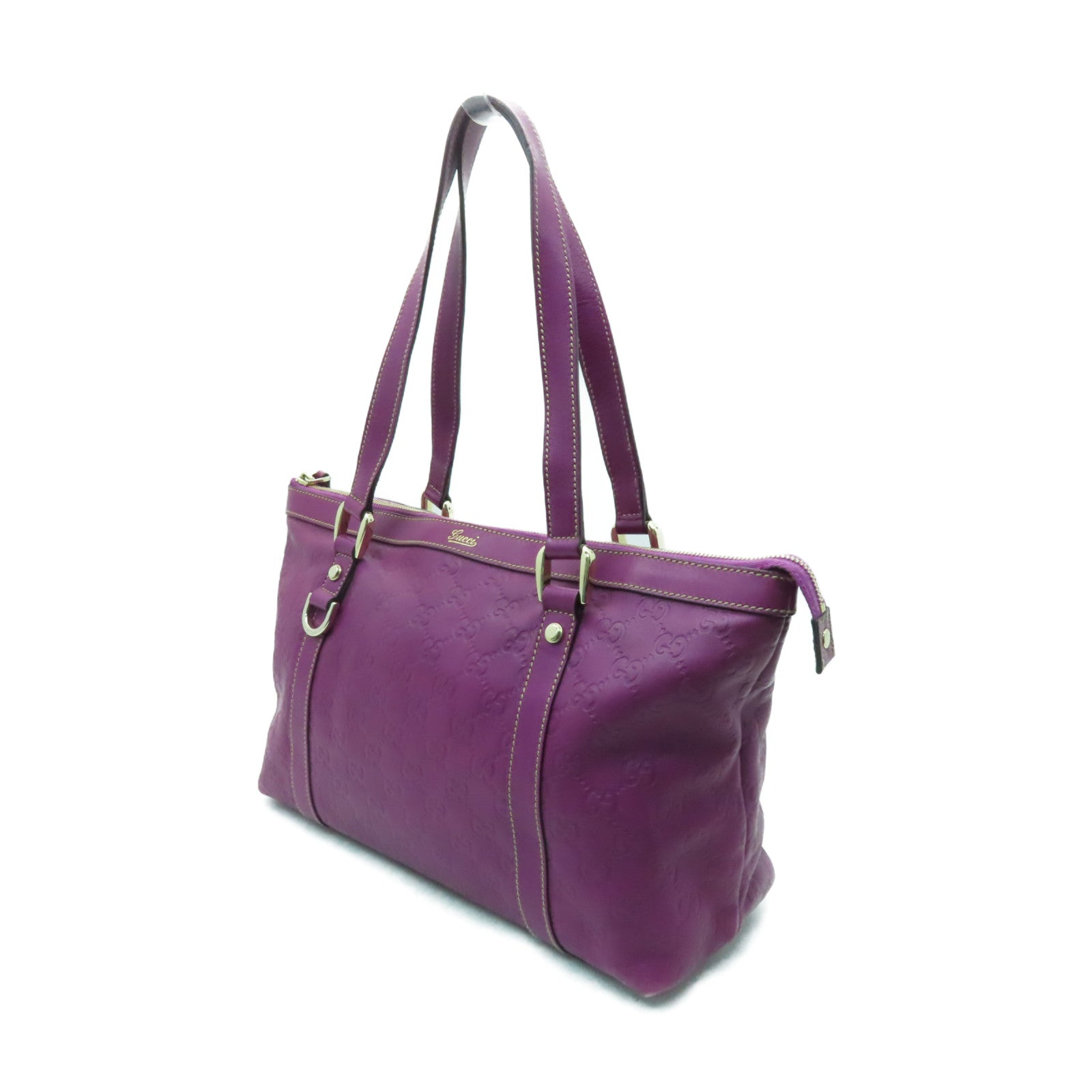 GUCCI 牛皮皮革Shoulder Bag金扣肩背袋紫色