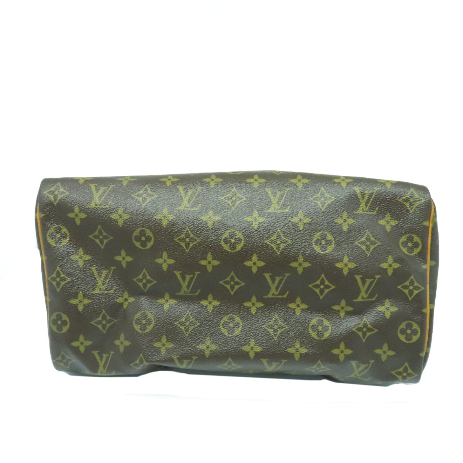 LOUIS VUITTON Monogram Speedy 35金扣手挽袋啡色