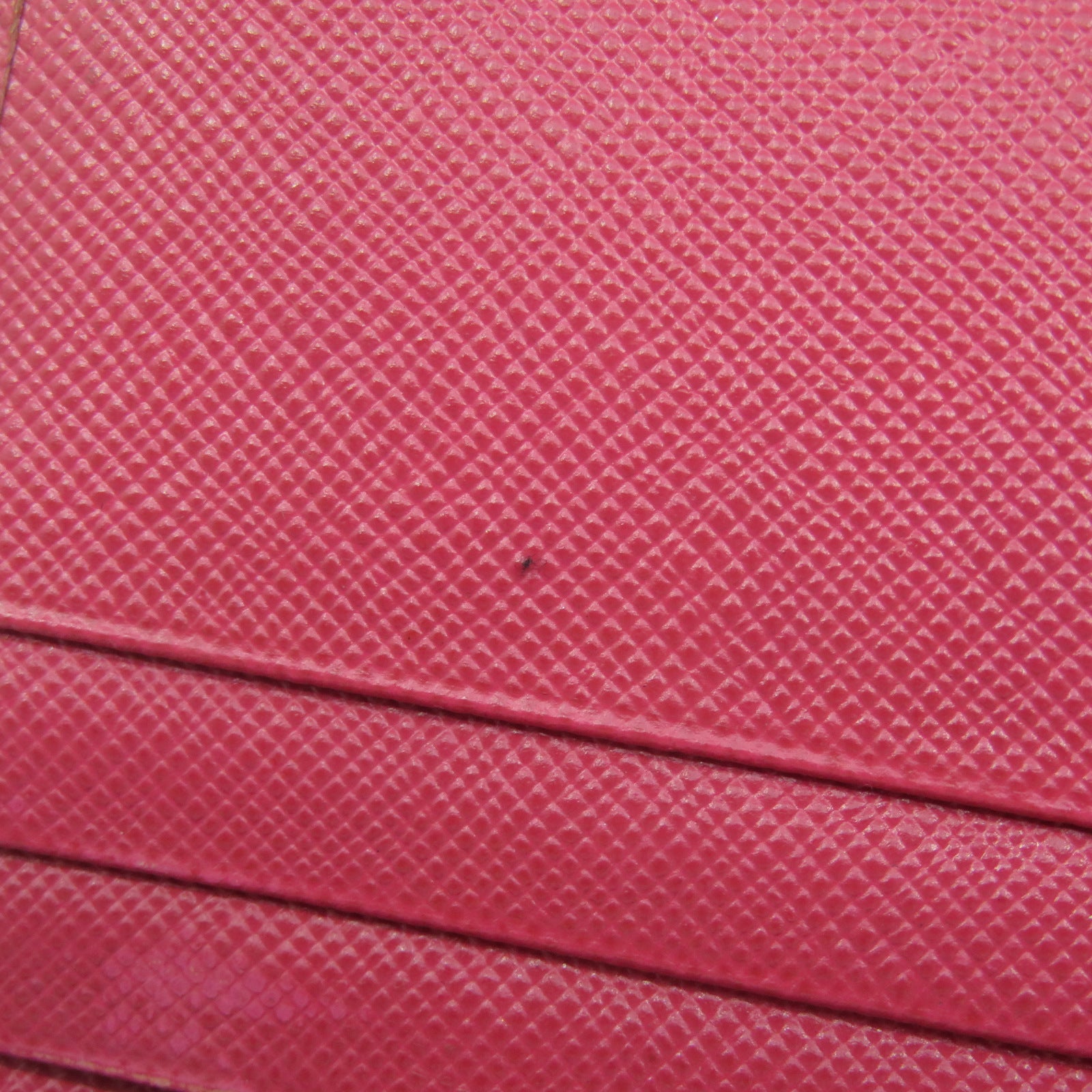 PRADA Saffiano皮革Long wallet金扣錢包粉紅色