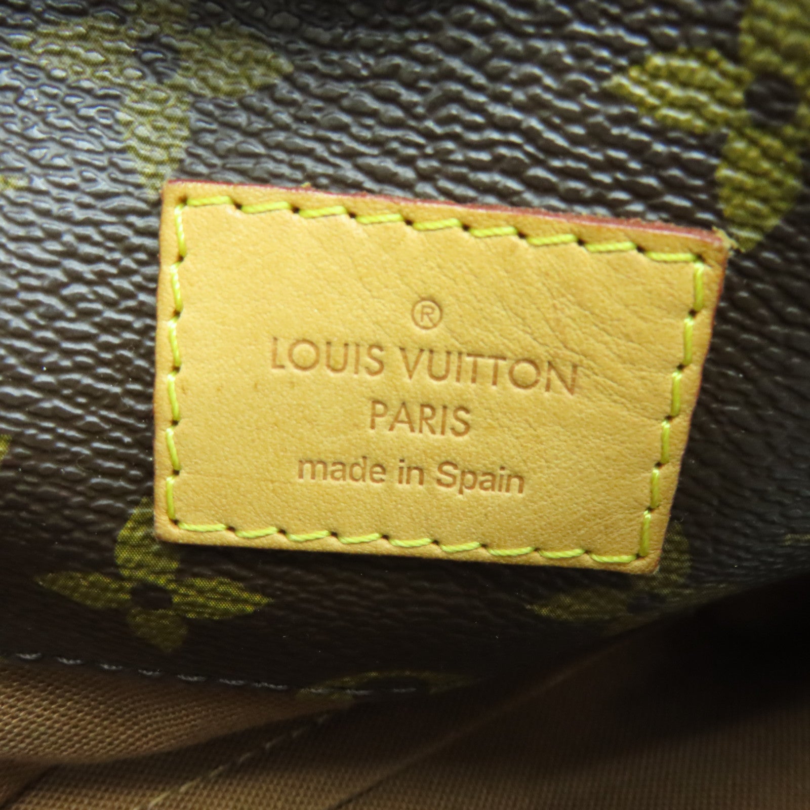 LOUIS VUITTON Monogram Sully MM Gold Buckle Shoulder Bag Brown