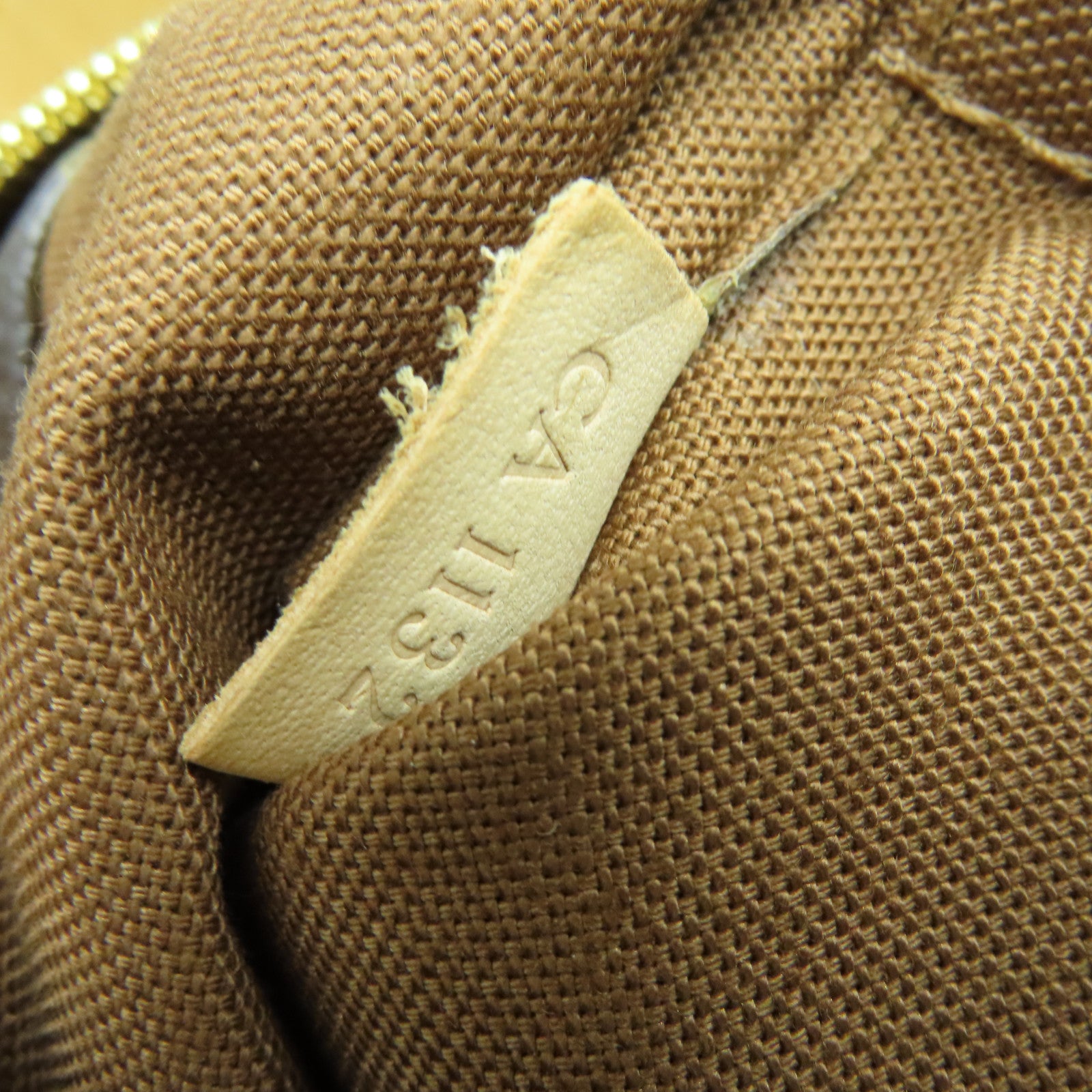 LOUIS VUITTON Monogram Sully MM Gold Buckle Shoulder Bag Brown
