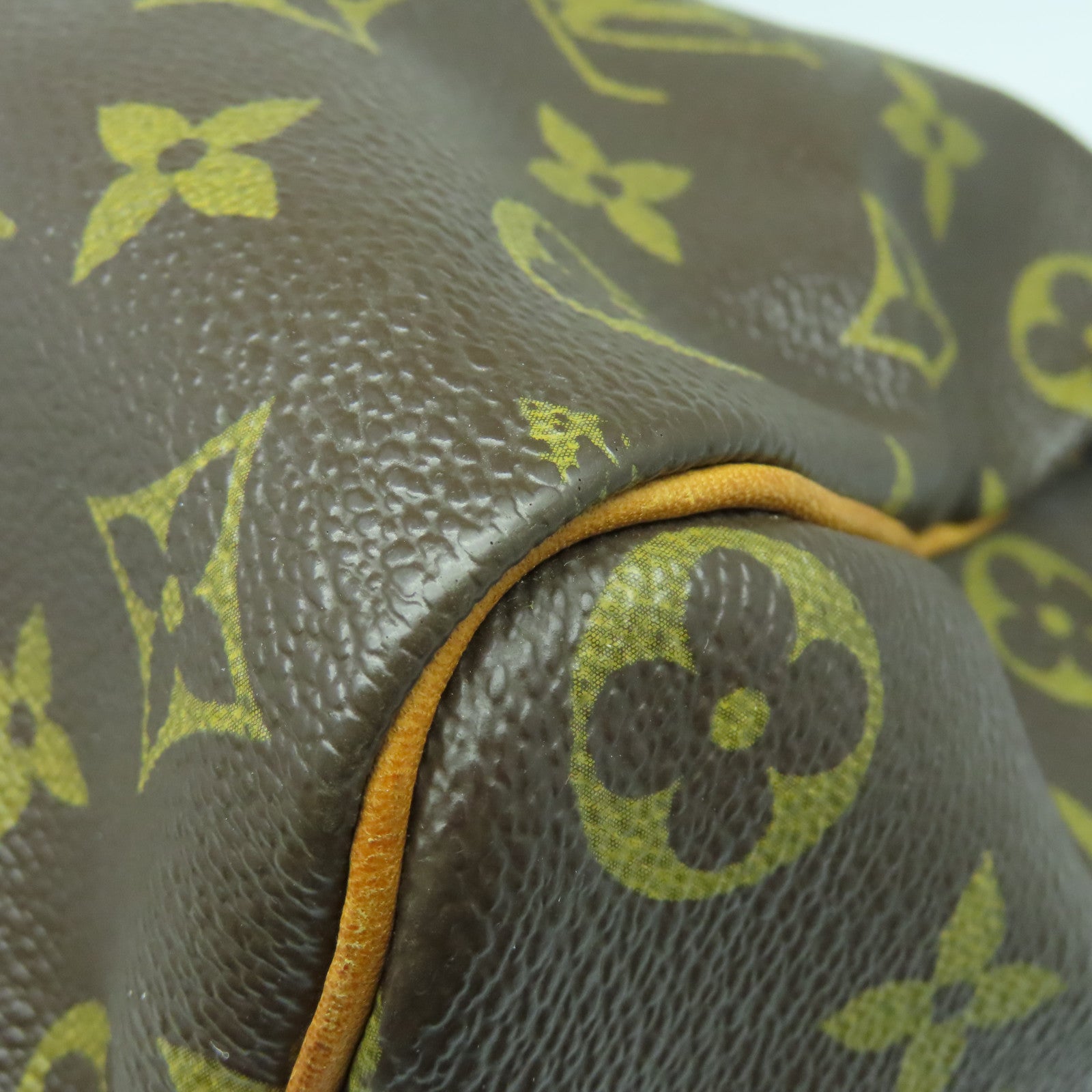 LOUIS VUITTON Monogram Speedy 35金扣手挽袋啡色