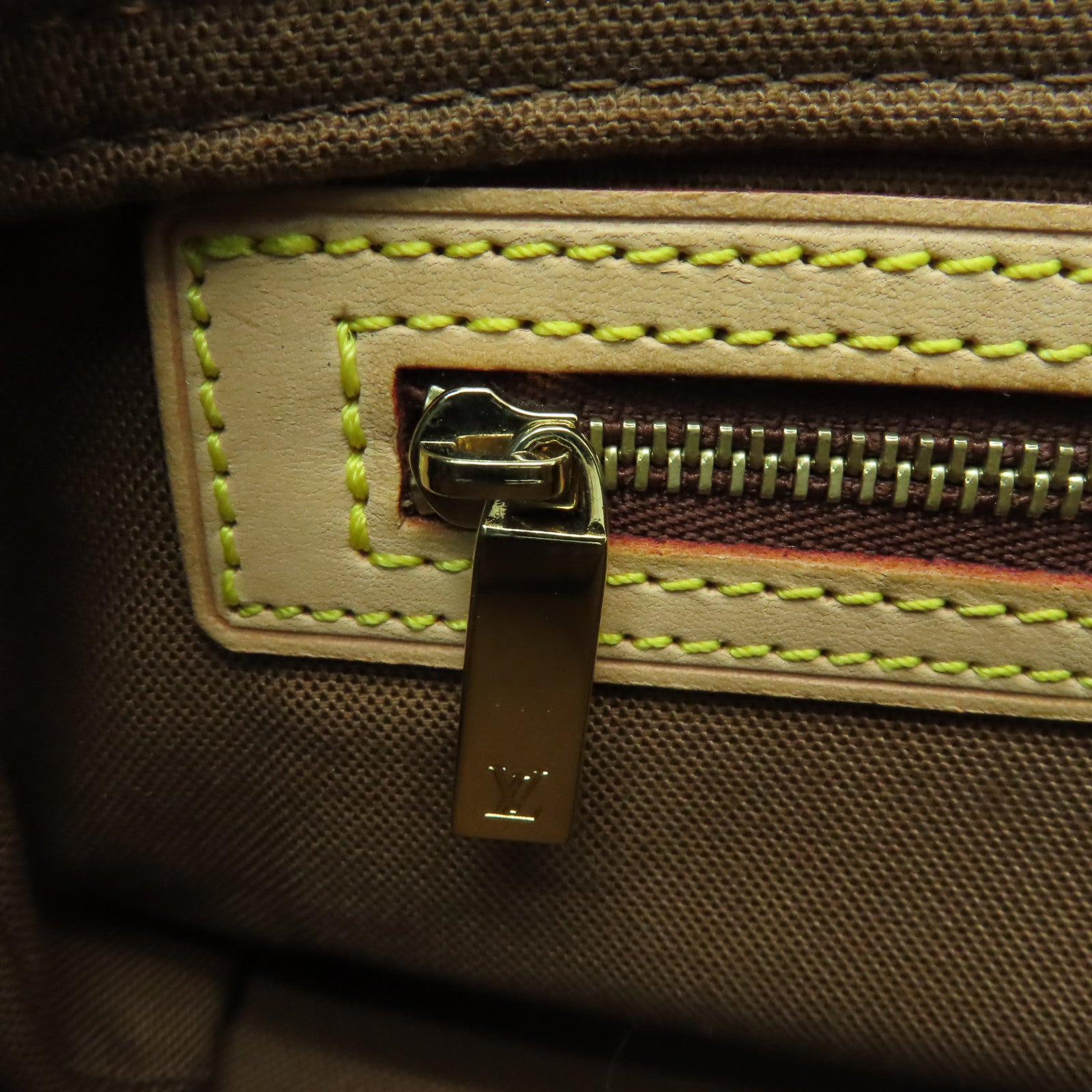 LOUIS VUITTON Monogram Trotteur金扣肩背袋棕色