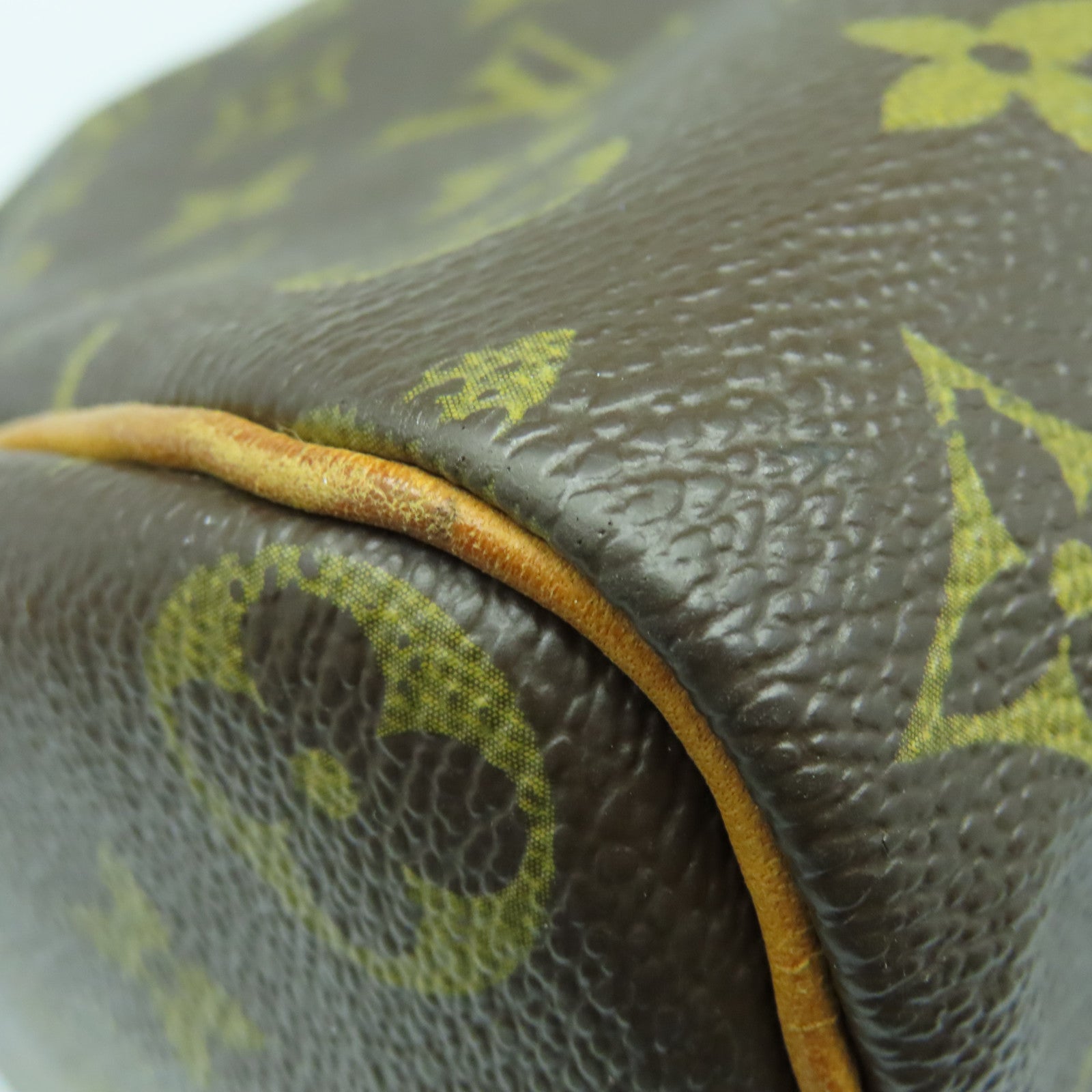 LOUIS VUITTON Monogram Speedy 35金扣手挽袋啡色