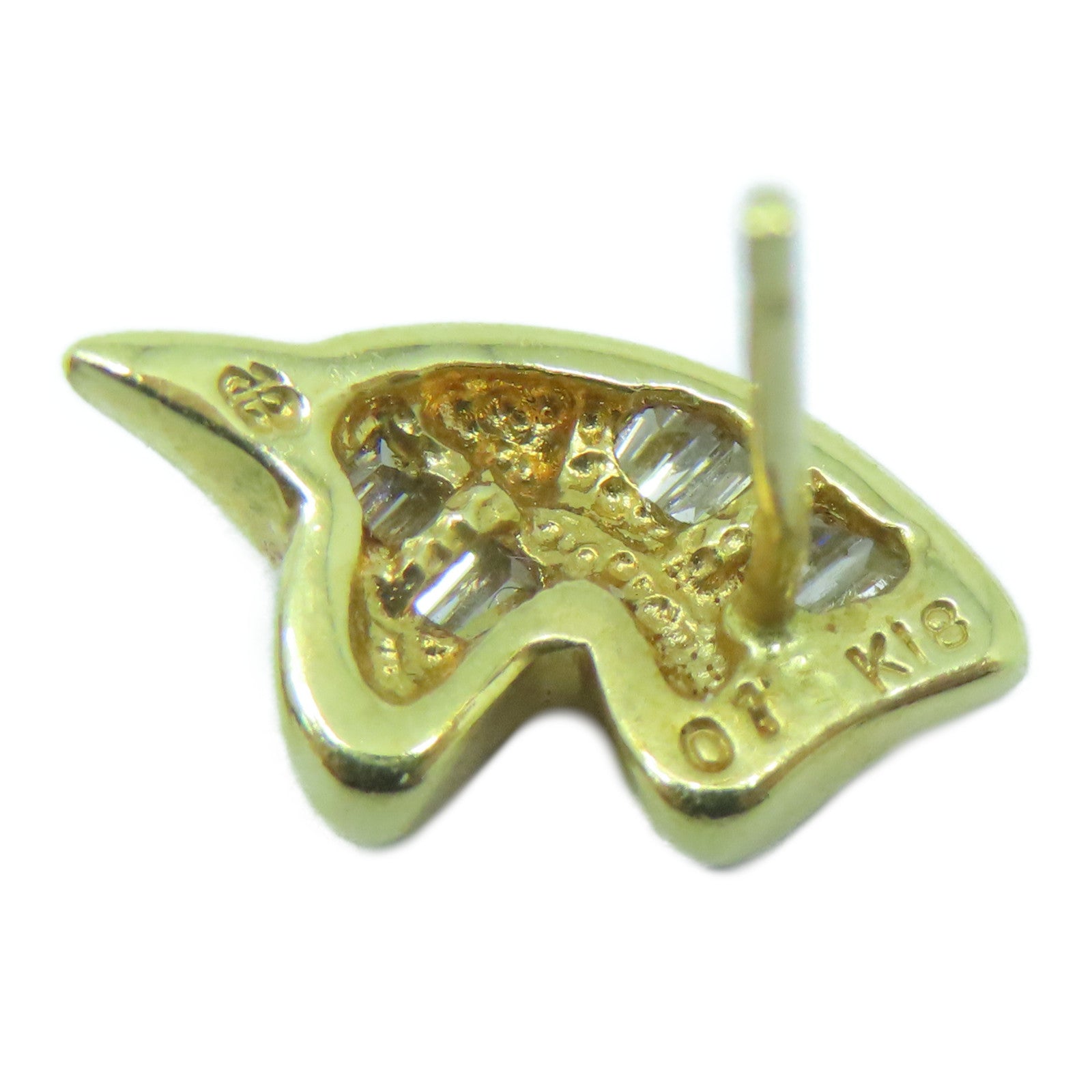 JEWELRY 18K黃金Diamond Earrings 0.15ct鑽石耳環