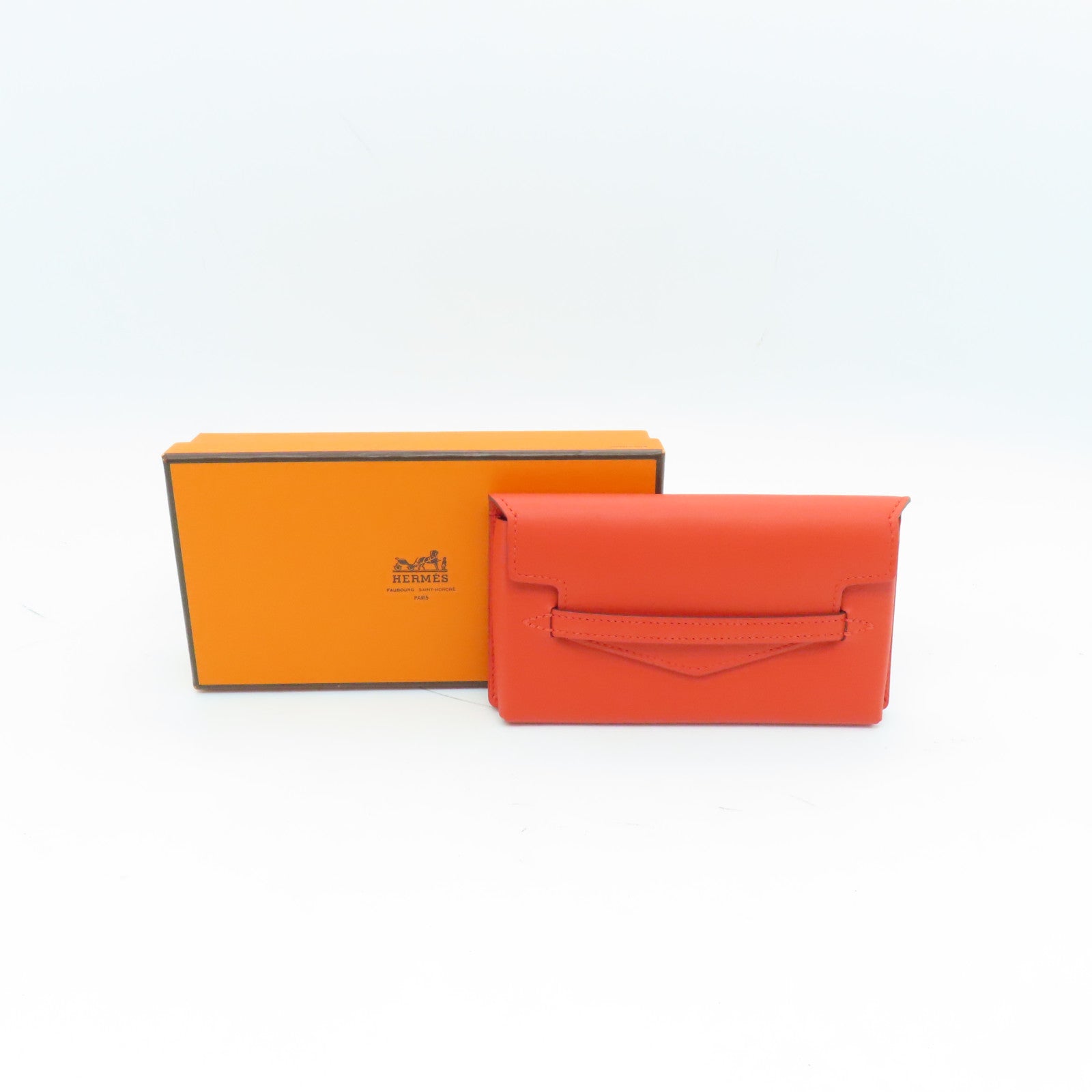 HERMES Swift皮革Smart Case手機袋紅色