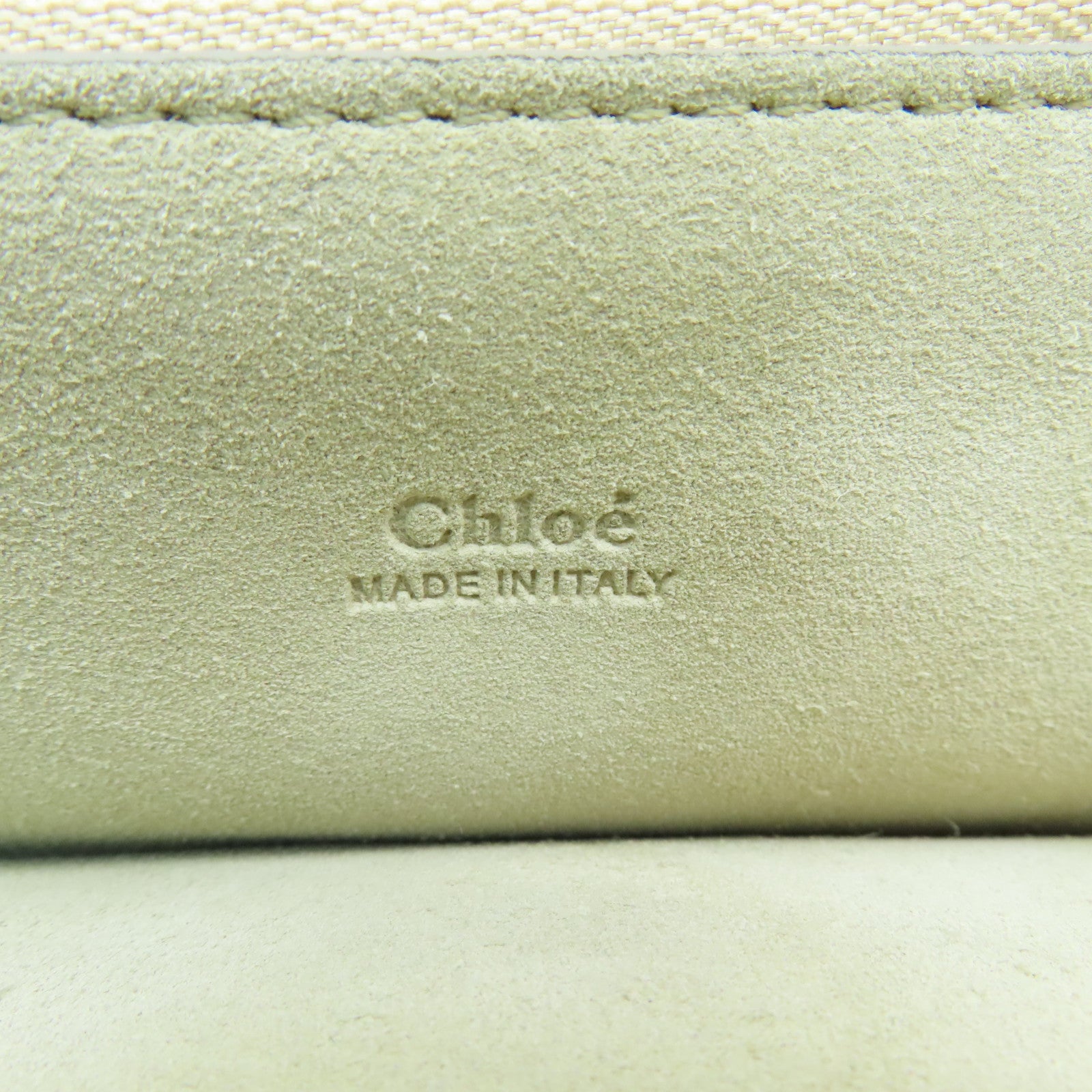 Chloe Leather/Suede Leather Shoulder Bag Gold Buckle Black