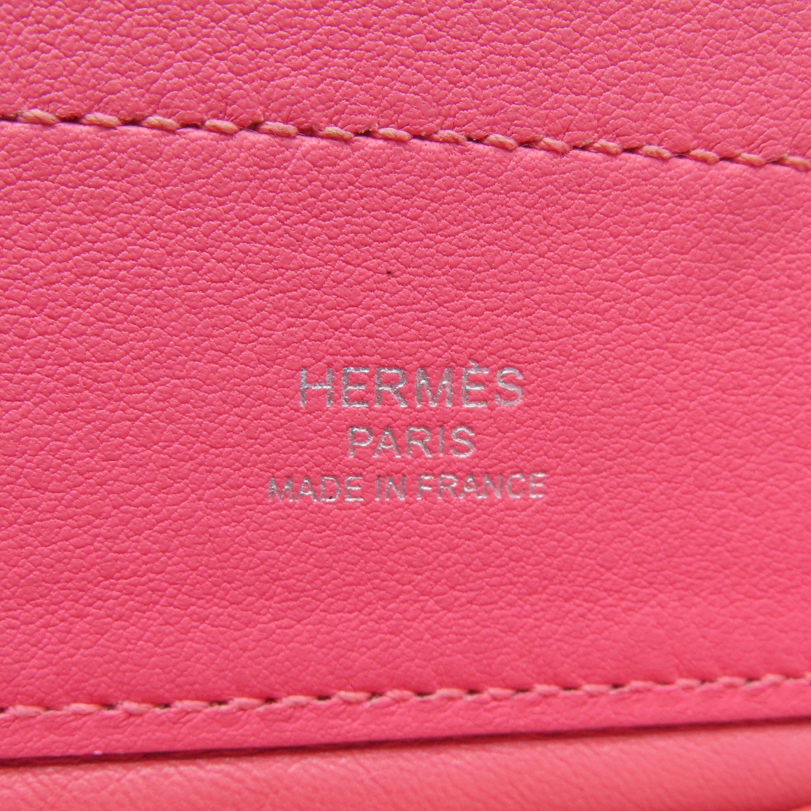 HERMES Veau Swift皮革Aline Mini銀扣肩背袋新杜鵑桃色