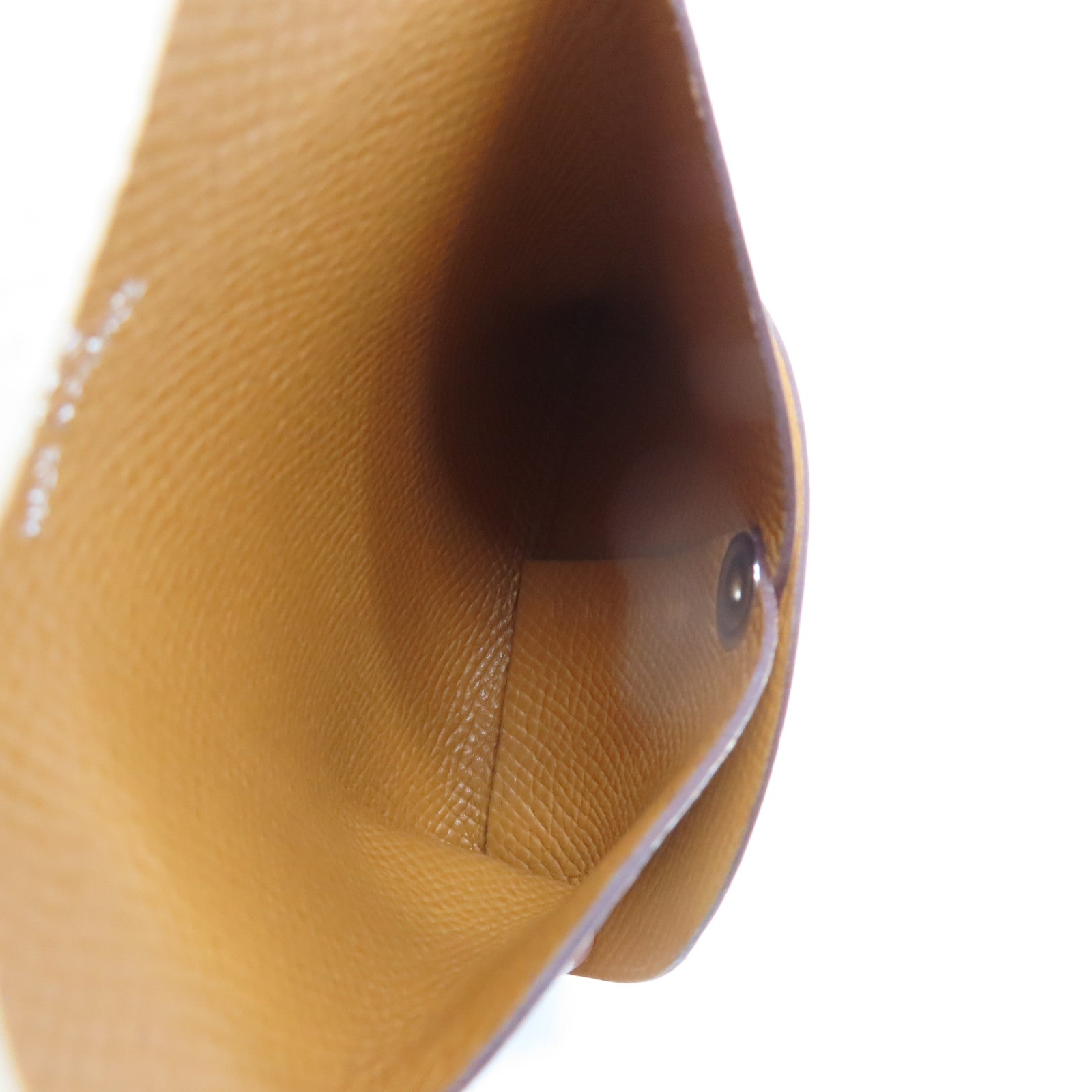HERMES Epsom皮革Coin Purse U銀扣零錢包白色