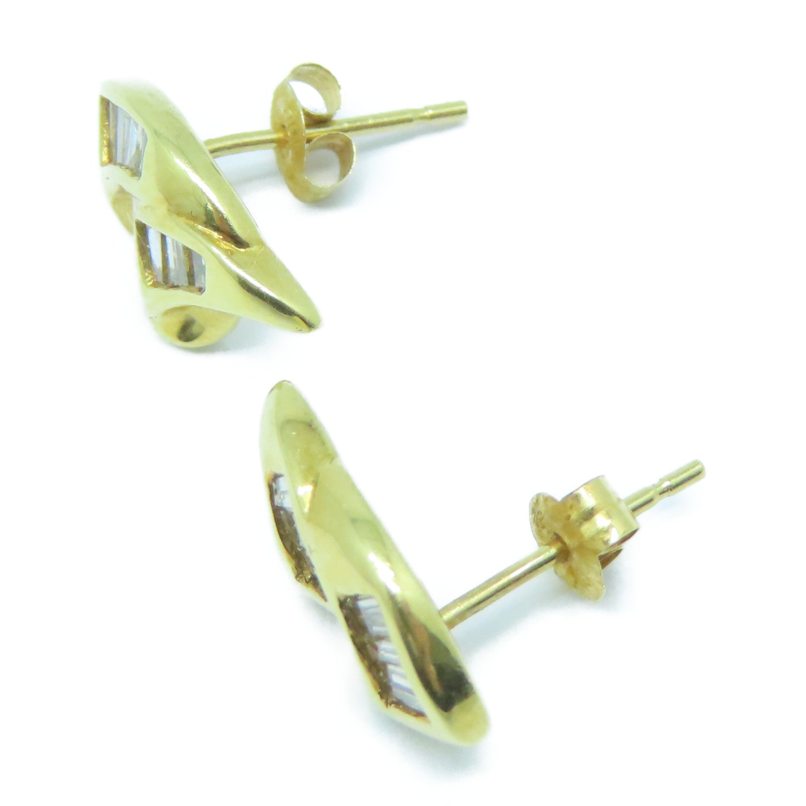 JEWELRY 18K黃金Diamond Earrings 0.15ct鑽石耳環