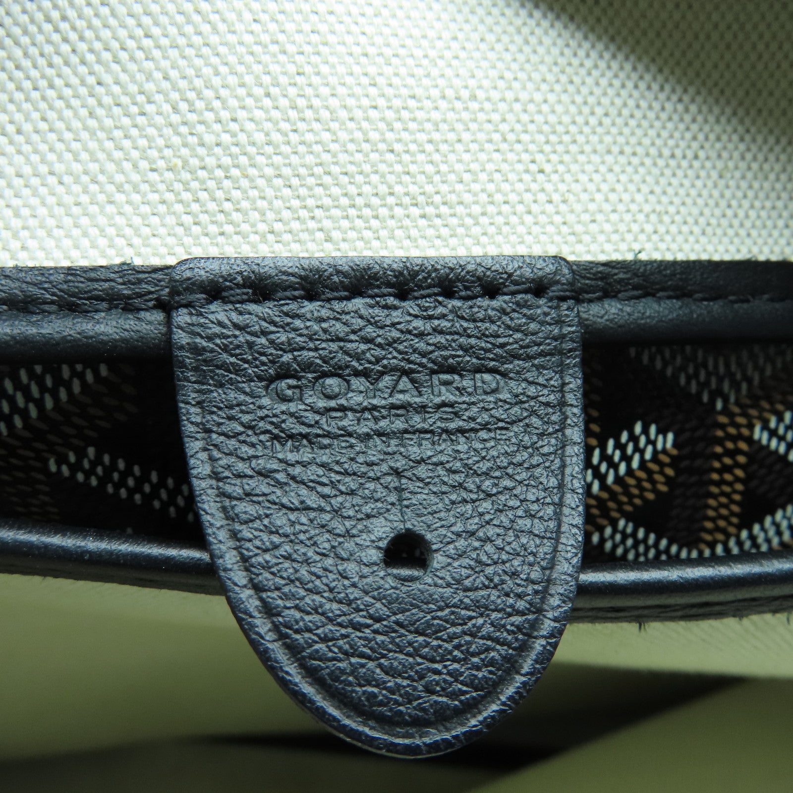 GOYARD 涂层帆布Tote Bag银扣手挽袋黑色啡色