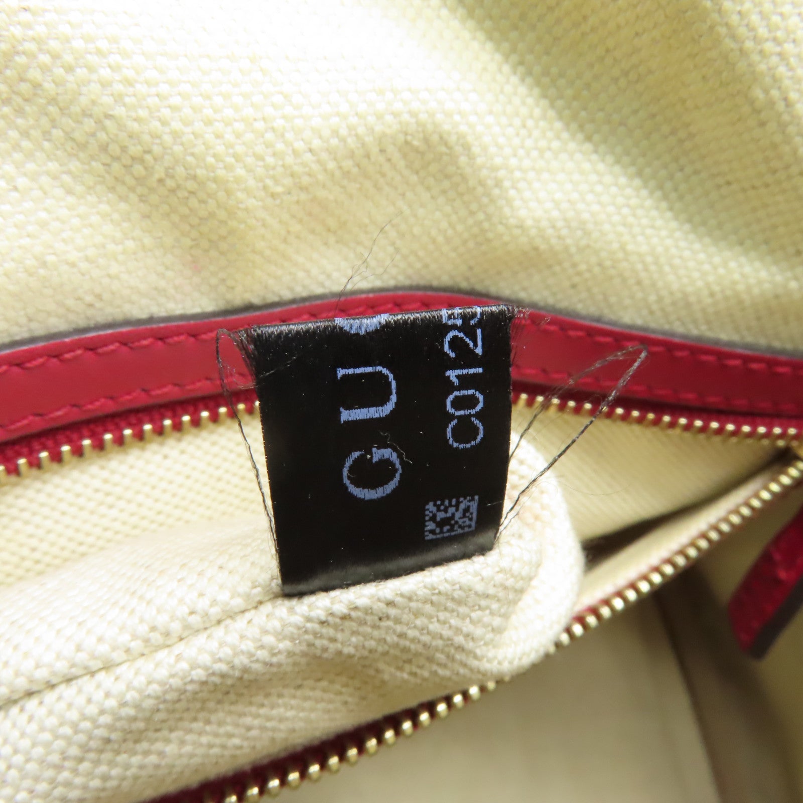 GUCCI 帆布/皮革2 Way Shoulder金扣手挽肩背兩用袋啡色/紅色