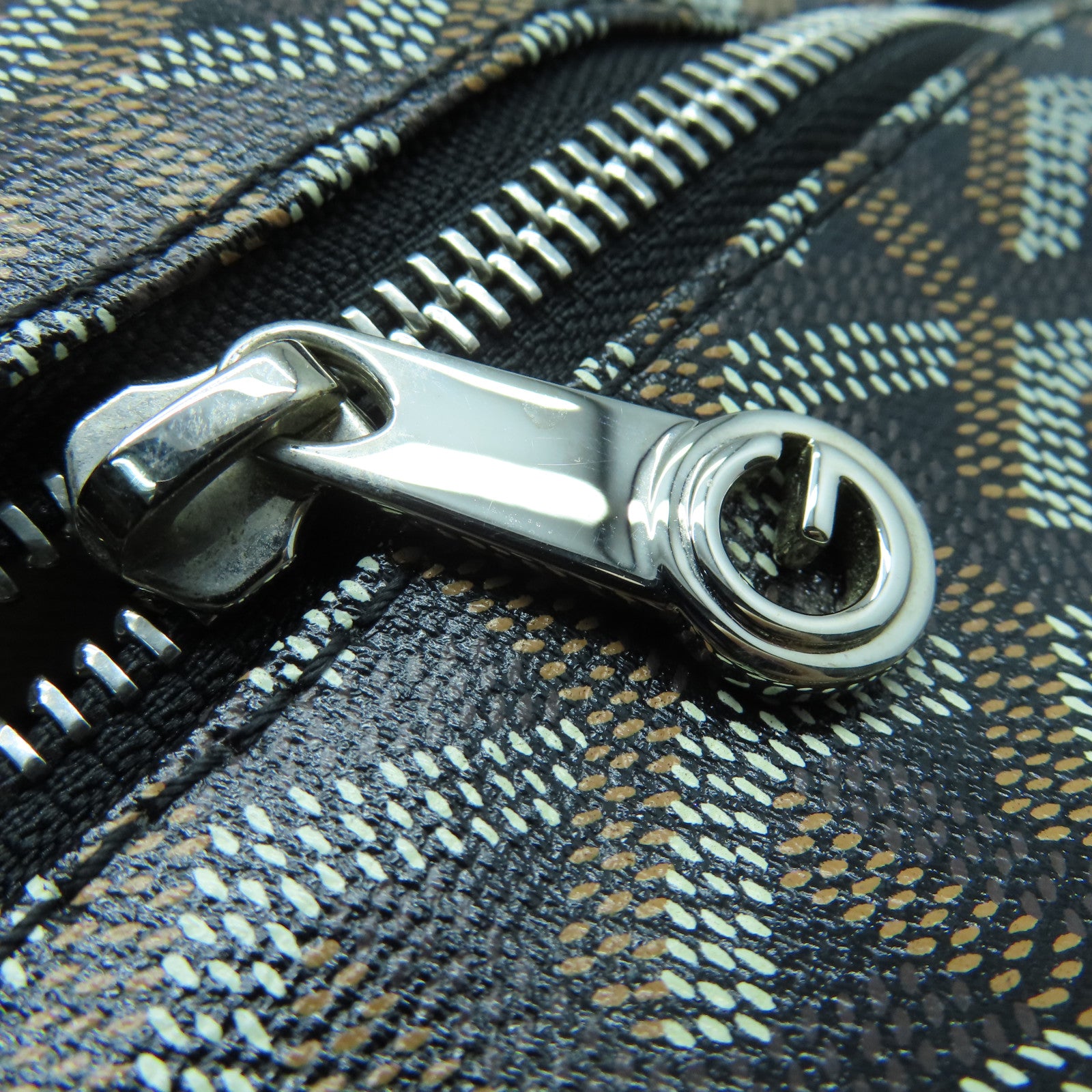 GOYARD 涂层帆布Tote Bag银扣手挽袋黑色啡色