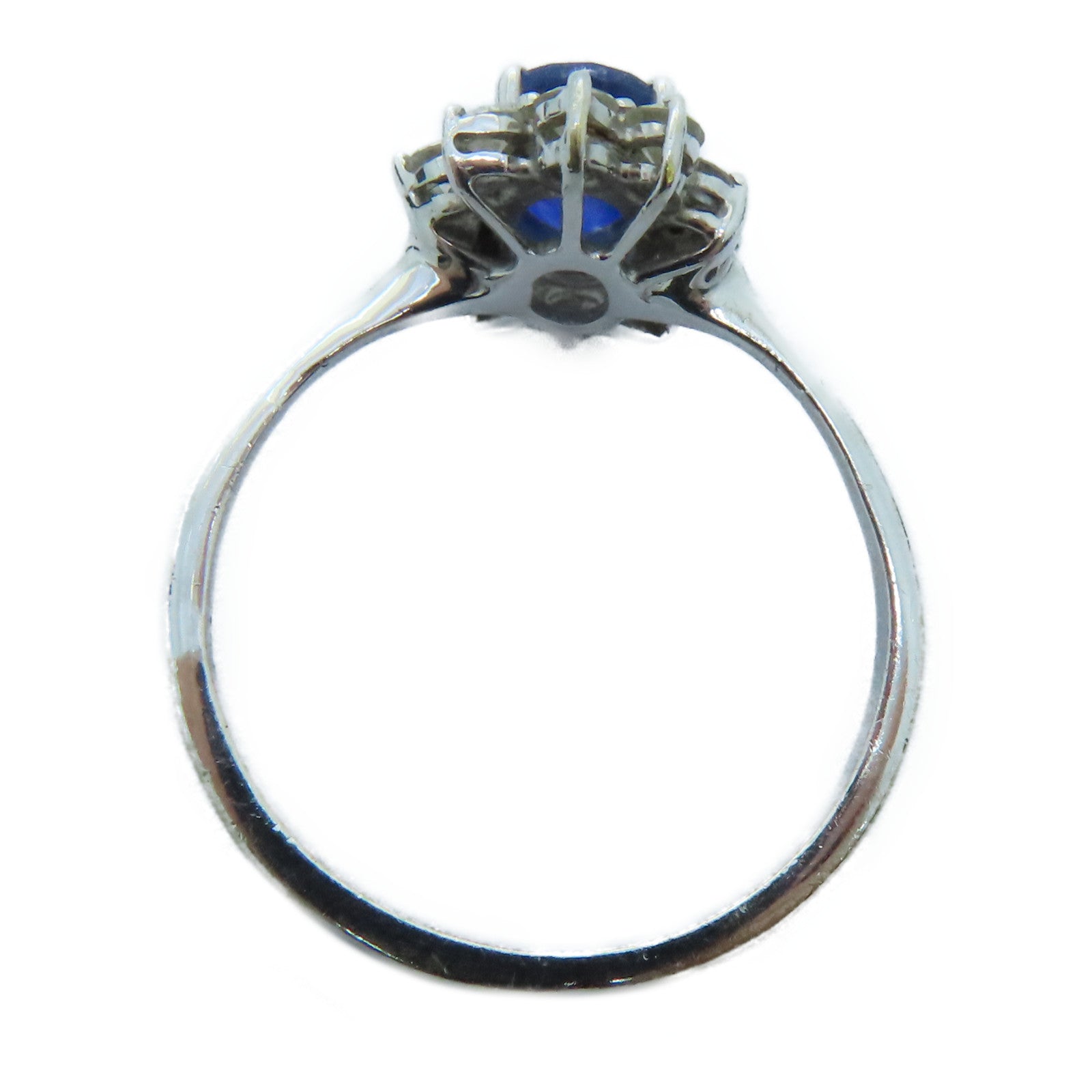JEWELRY 【激減優惠】18K白金Sapphire Ring藍寶石戒指US#6.75