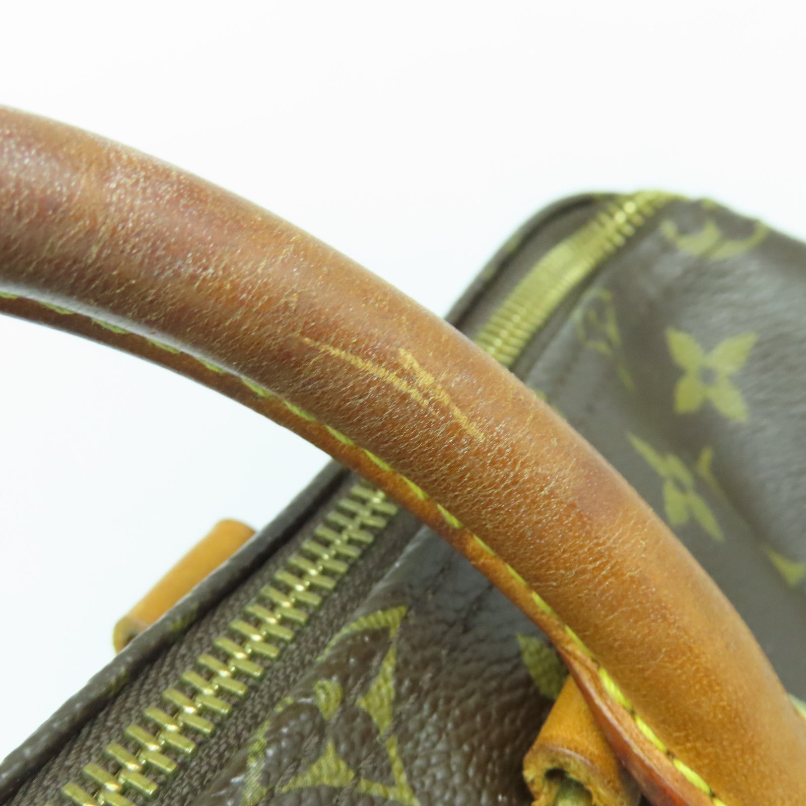 LOUIS VUITTON Monogram Speedy 35金扣手挽袋啡色