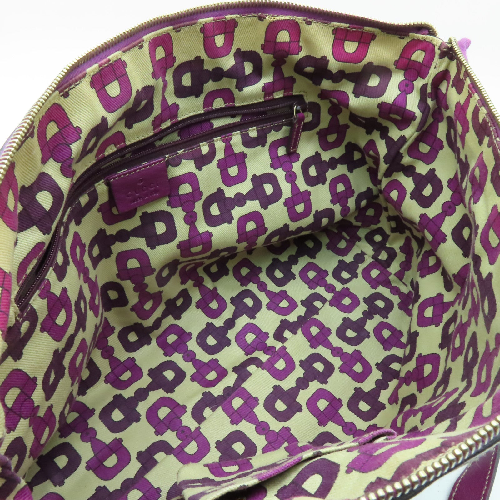 GUCCI 牛皮皮革Shoulder Bag金扣肩背袋紫色