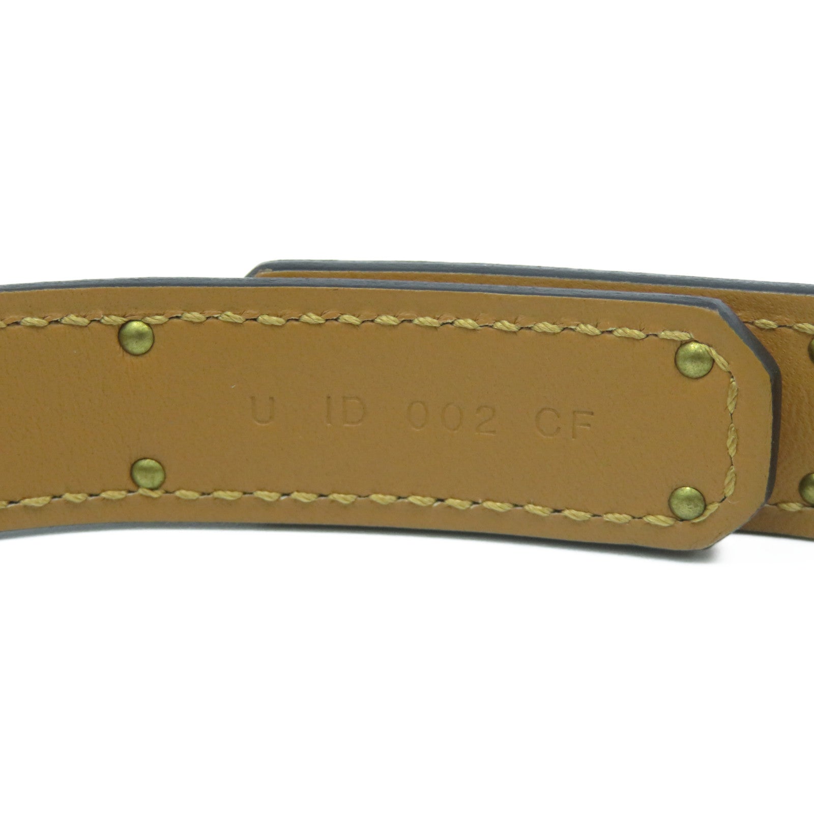 HERMES Epsom皮革Kelly Belt金扣皮帶Etoupe大象灰色