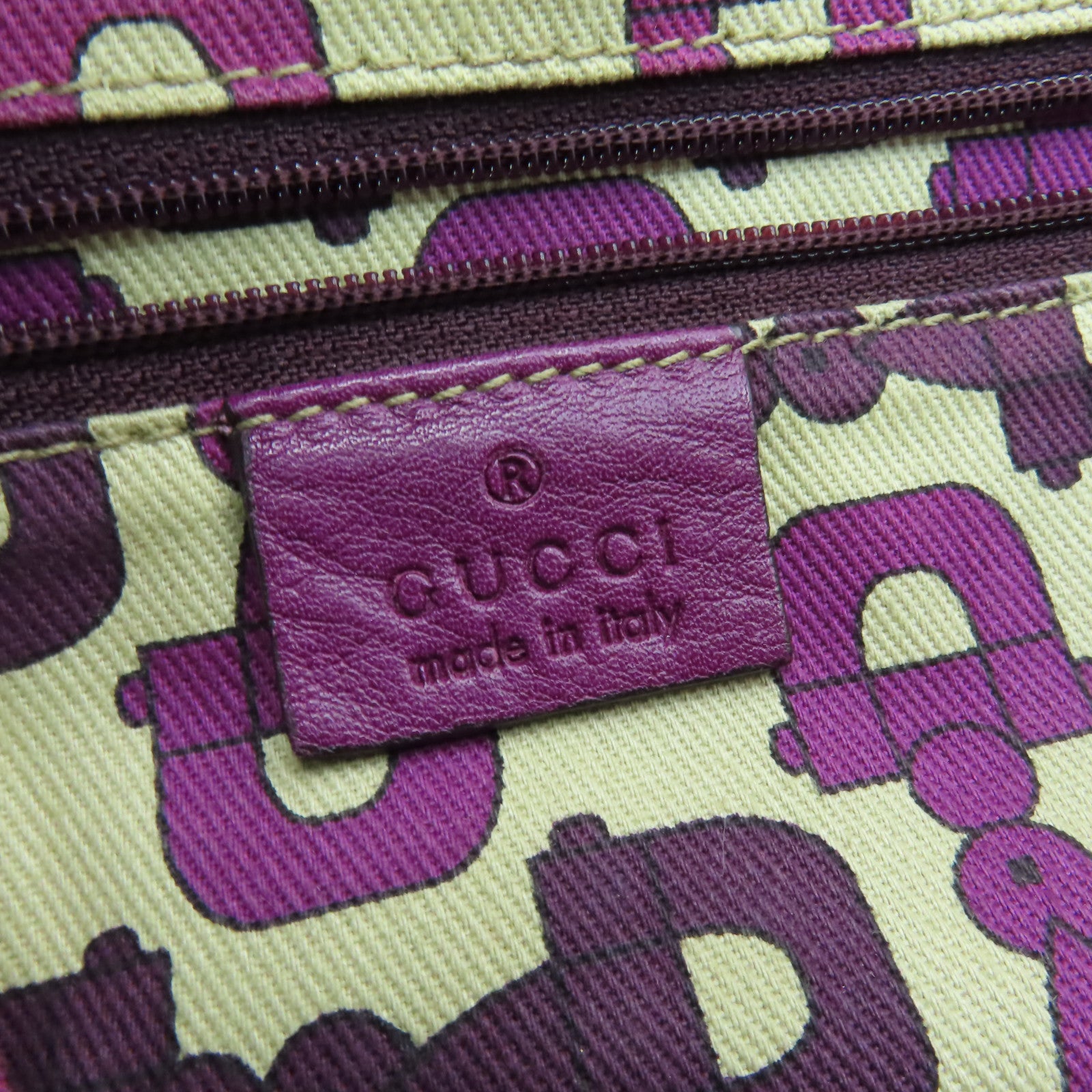 GUCCI 牛皮皮革Shoulder Bag金扣肩背袋紫色