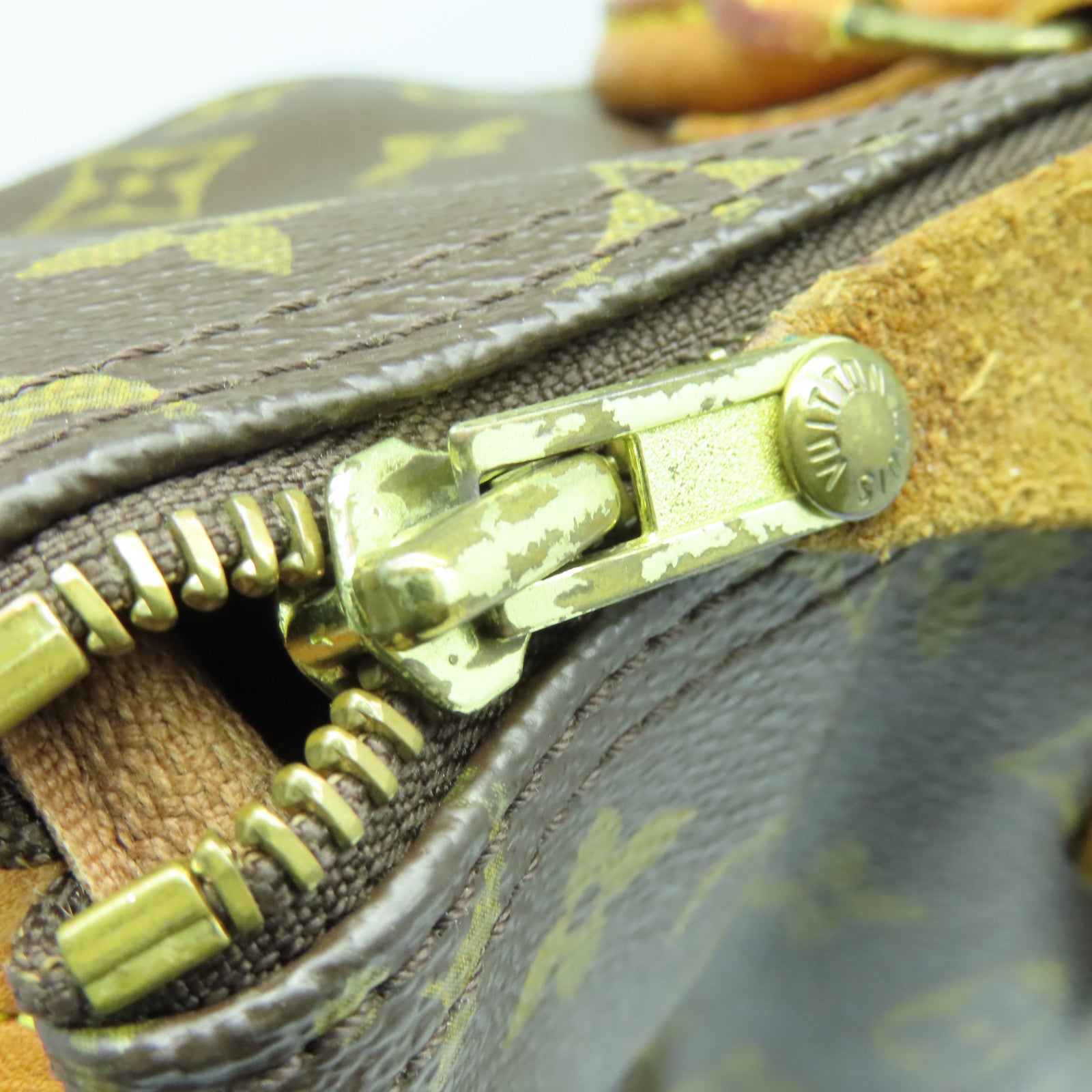 LOUIS VUITTON Monogram Speedy 35金扣手挽袋啡色