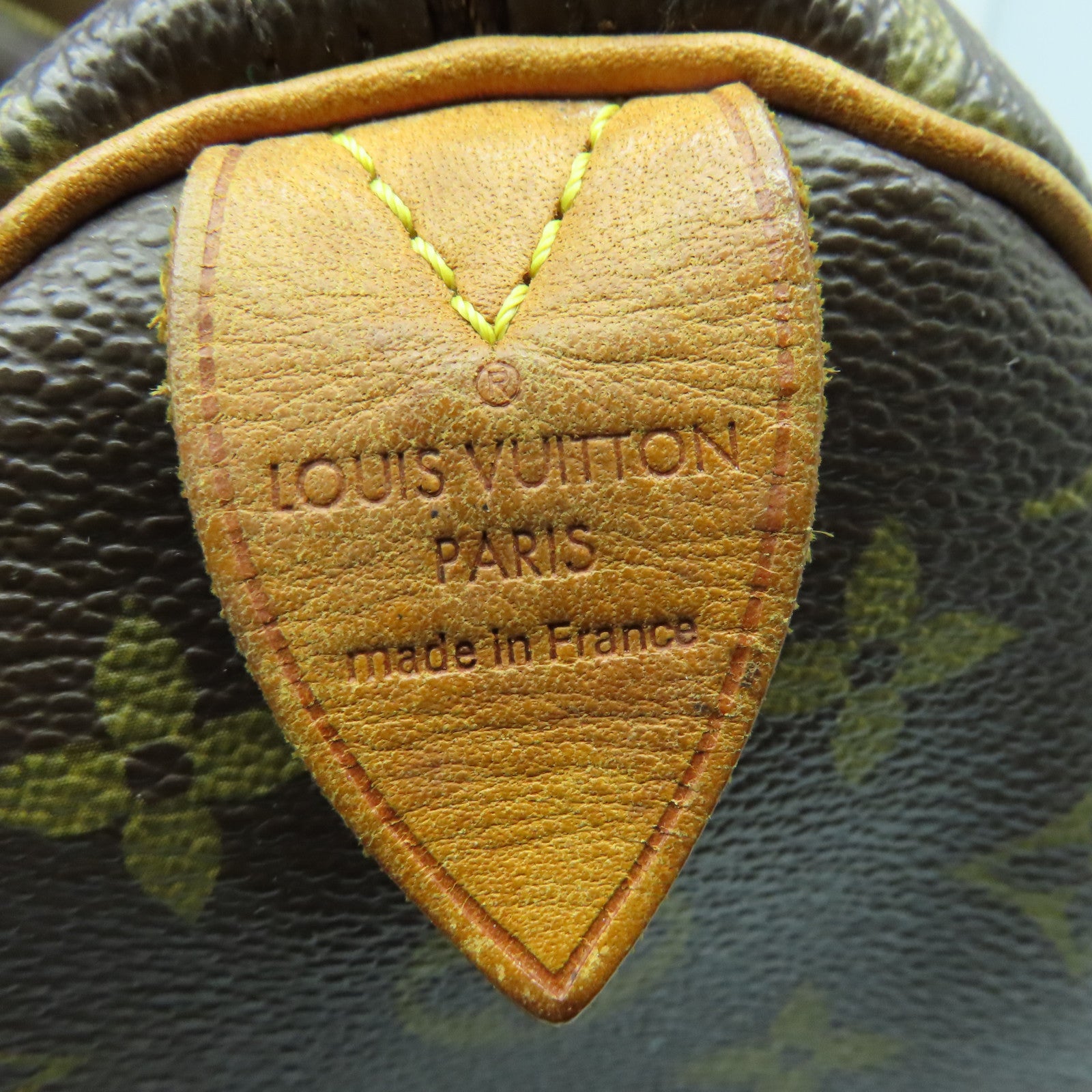 LOUIS VUITTON Monogram Speedy 35金扣手挽袋啡色