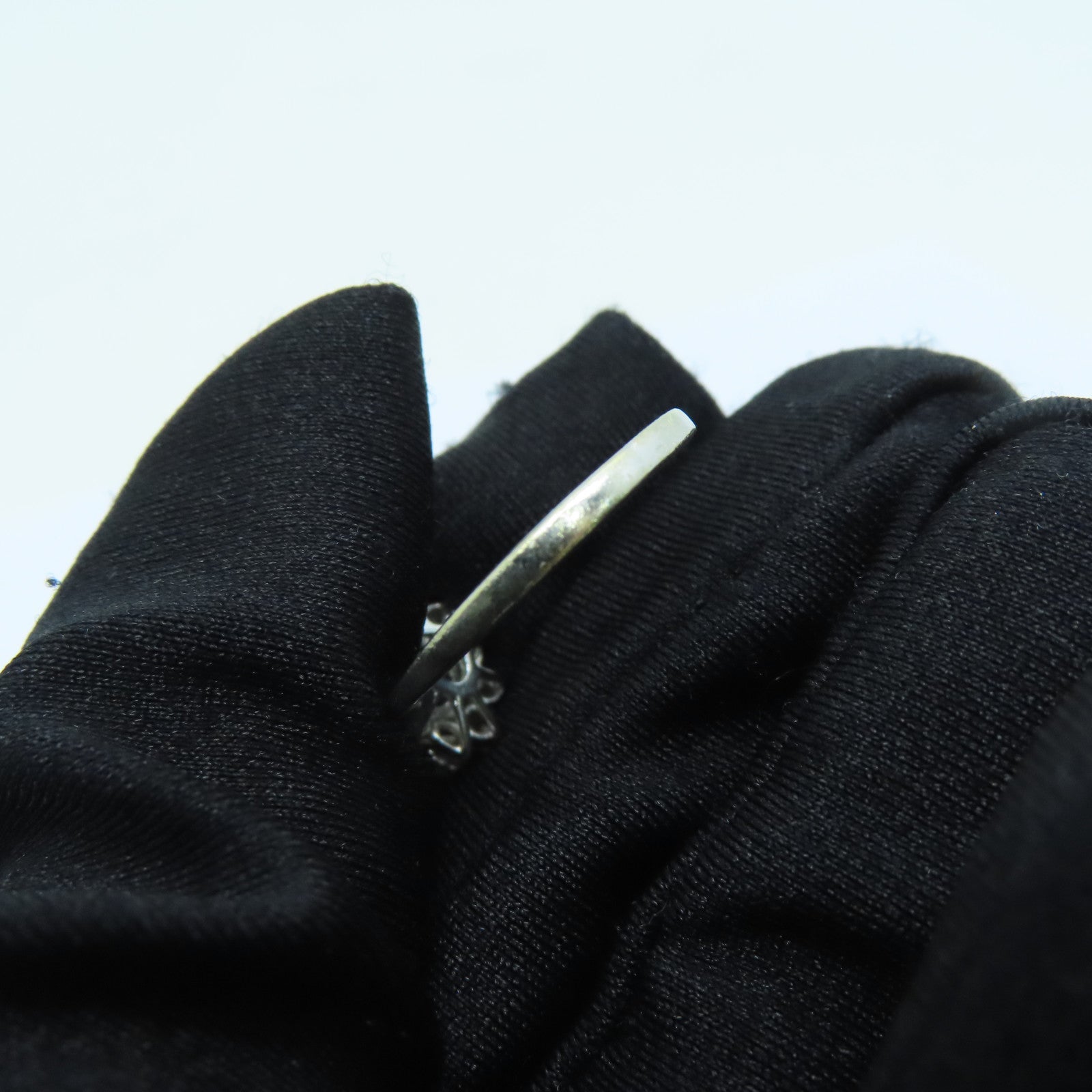 JEWELRY 【激減優惠】18K白金Sapphire Ring藍寶石戒指US#6.75