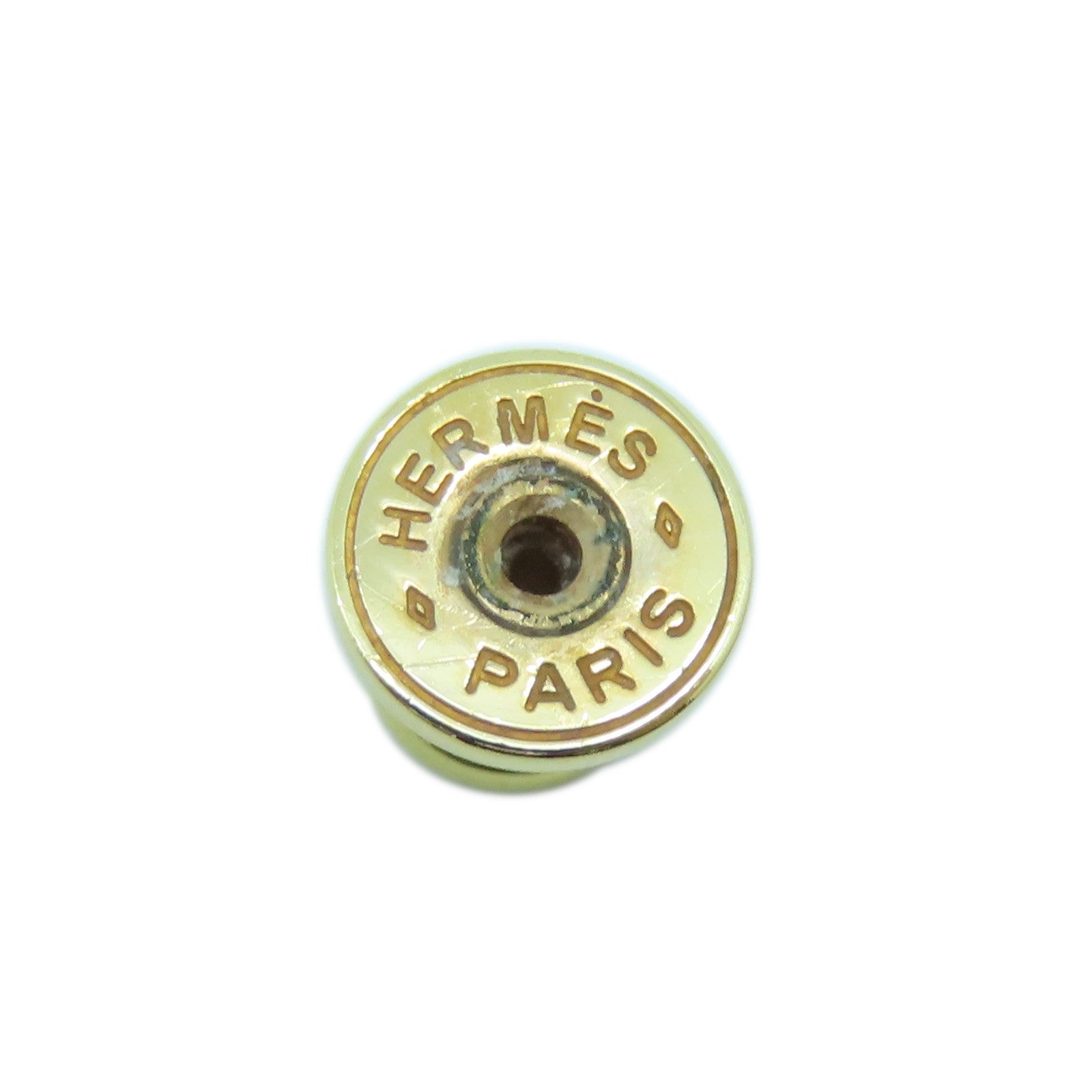 HERMES 金属Pop H耳环灰色金色