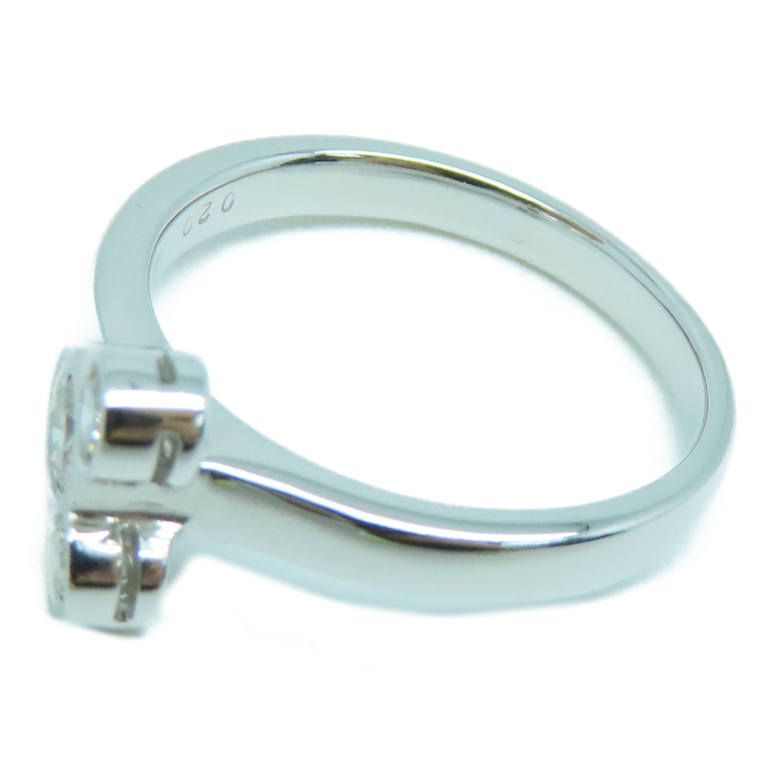 JEWELRY 18K White Gold Diamond Ring 0.20ct Diamond Ring US#5