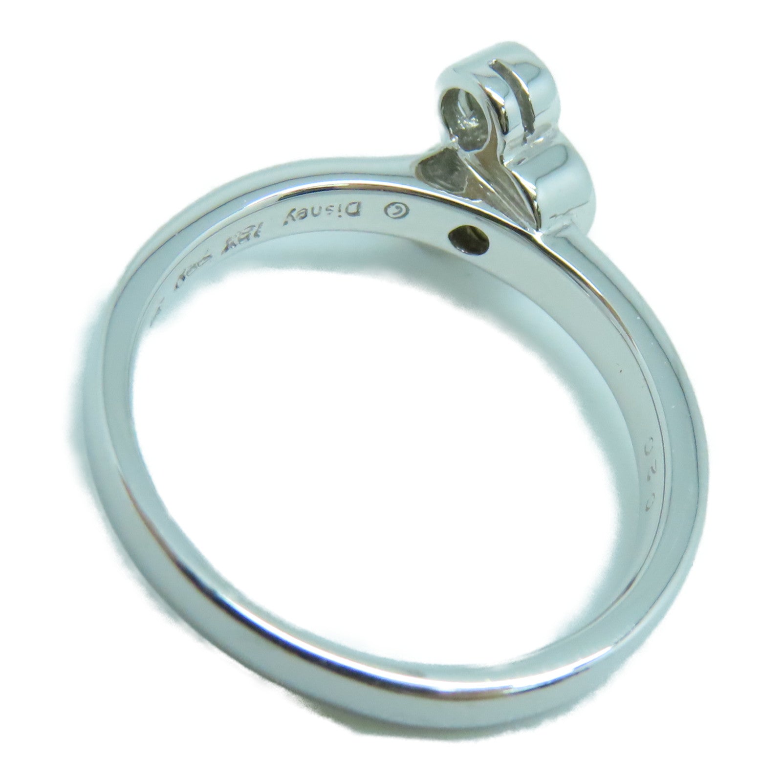 JEWELRY 18K White Gold Diamond Ring 0.20ct Diamond Ring US#5
