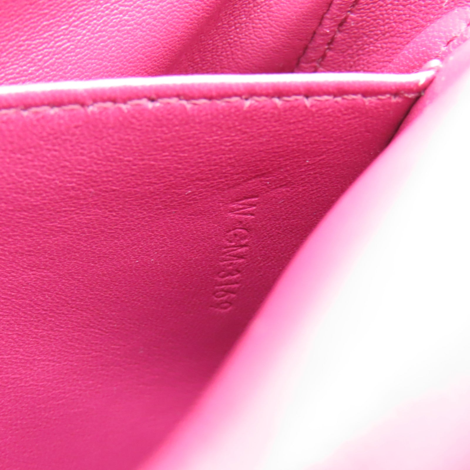 CELINE Snakeskin Leather Triomphe Nano Shoulder Bag Fuchsia with Gold Buckle