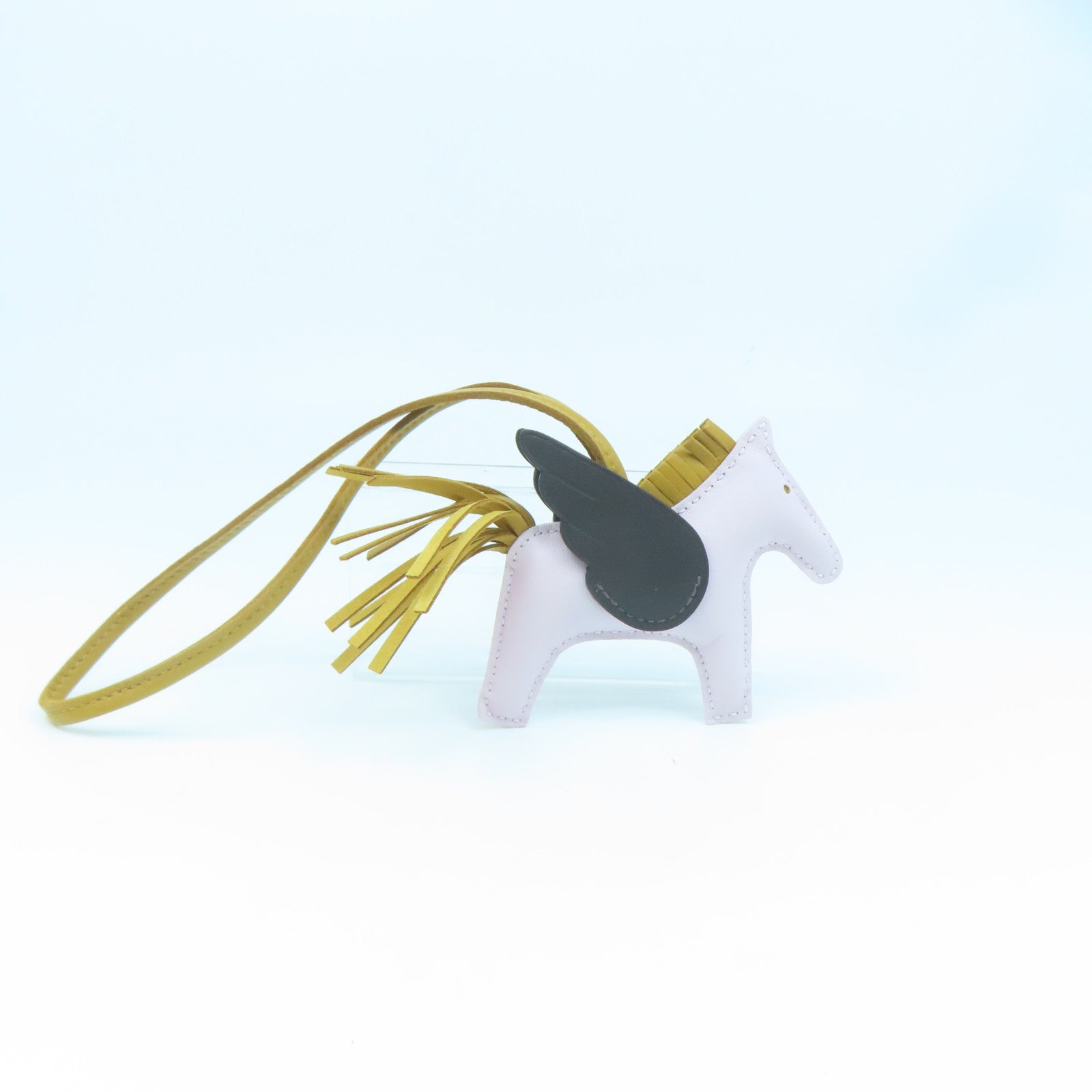HERMES Swift皮革Rodeo挂饰紫色/黑色/芝麻色