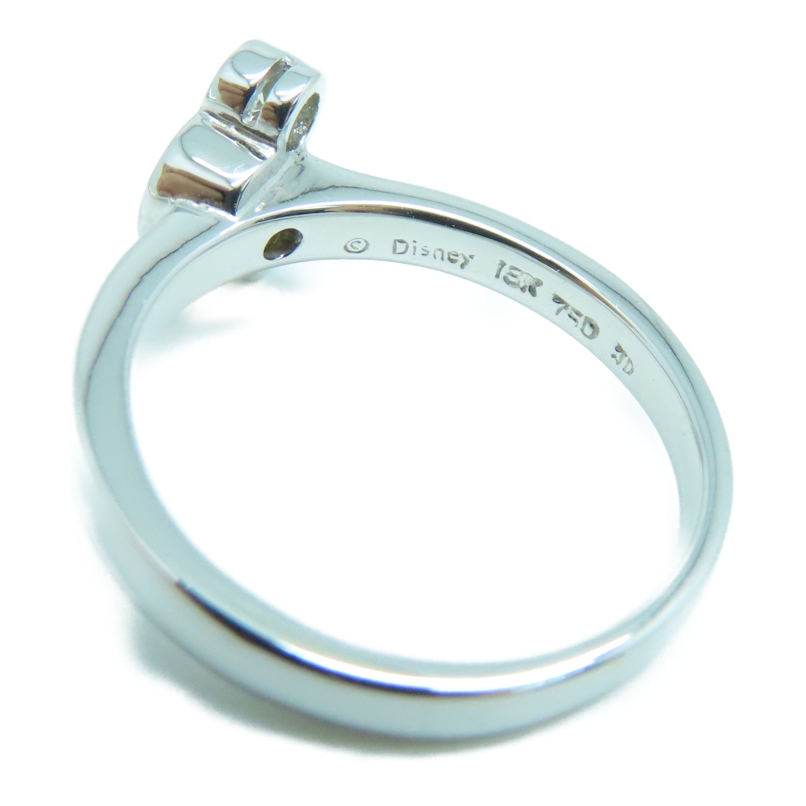JEWELRY 18K White Gold Diamond Ring 0.20ct Diamond Ring US#5