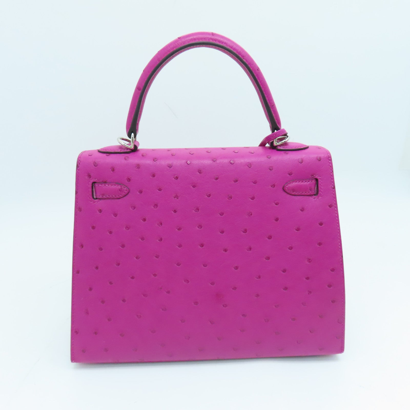 HERMES 鸵鸟皮 Birkin 25 手提包