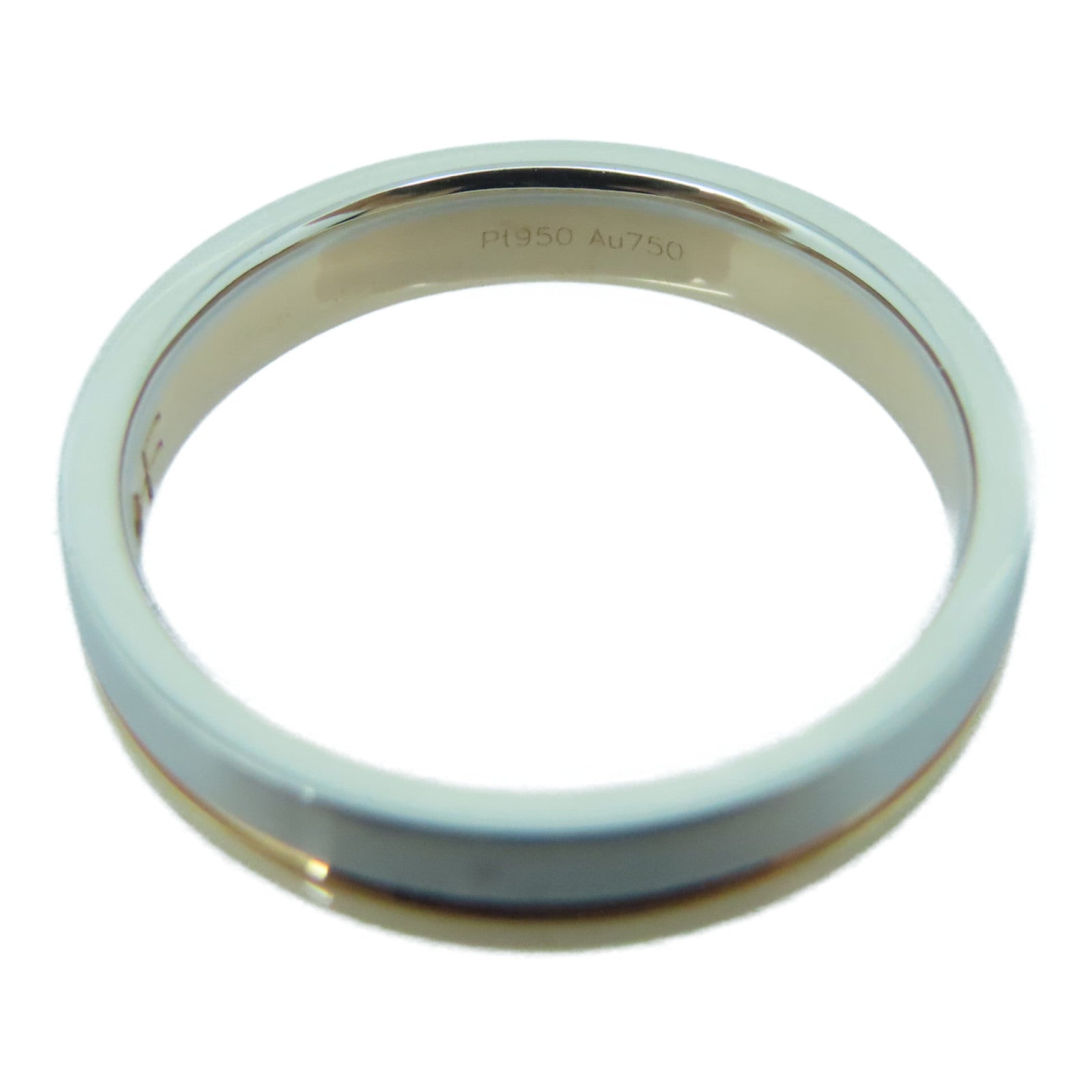 JEWELRY 950PT鉑金/18K玫瑰金Diamond Ring 0.009ct鑽石戒指US#5.75