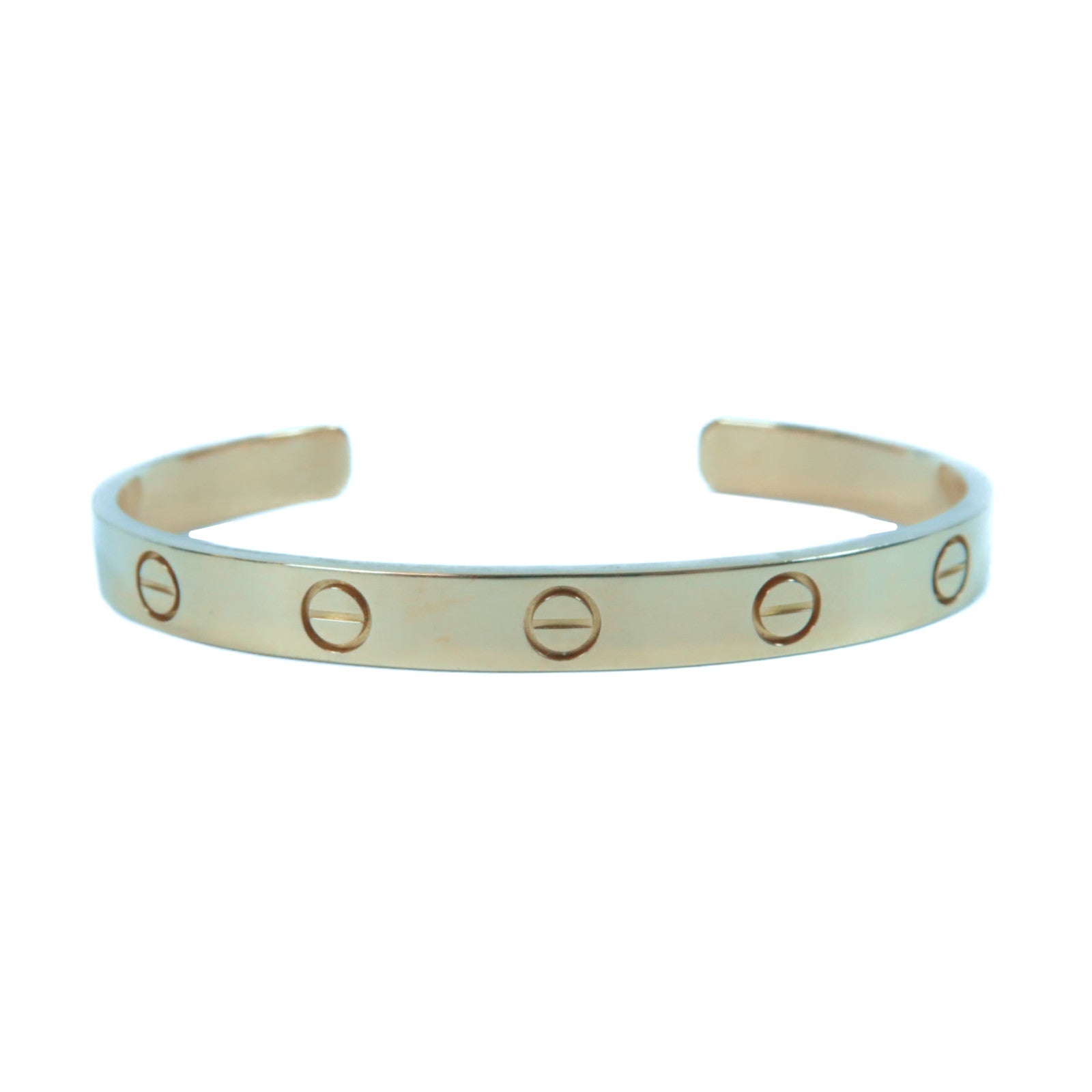 CARTIER 18K玫瑰金Love Bracelet手鐲Cartier#16