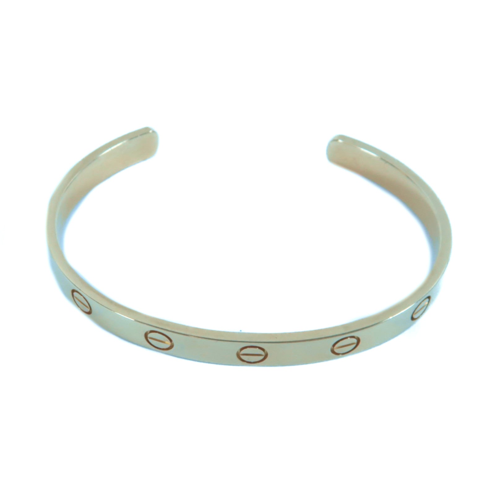 CARTIER 18K玫瑰金Love Bracelet手鐲Cartier#16