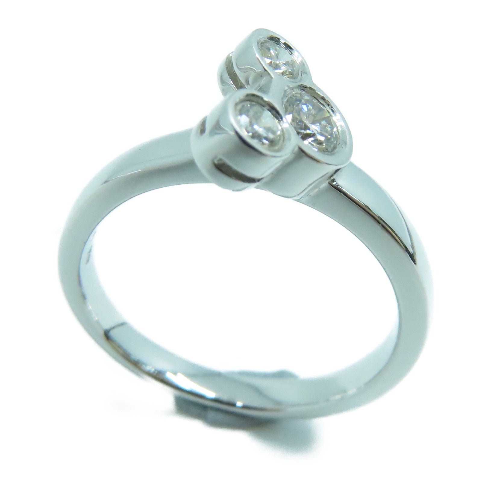 JEWELRY 18K White Gold Diamond Ring 0.20ct Diamond Ring US#5