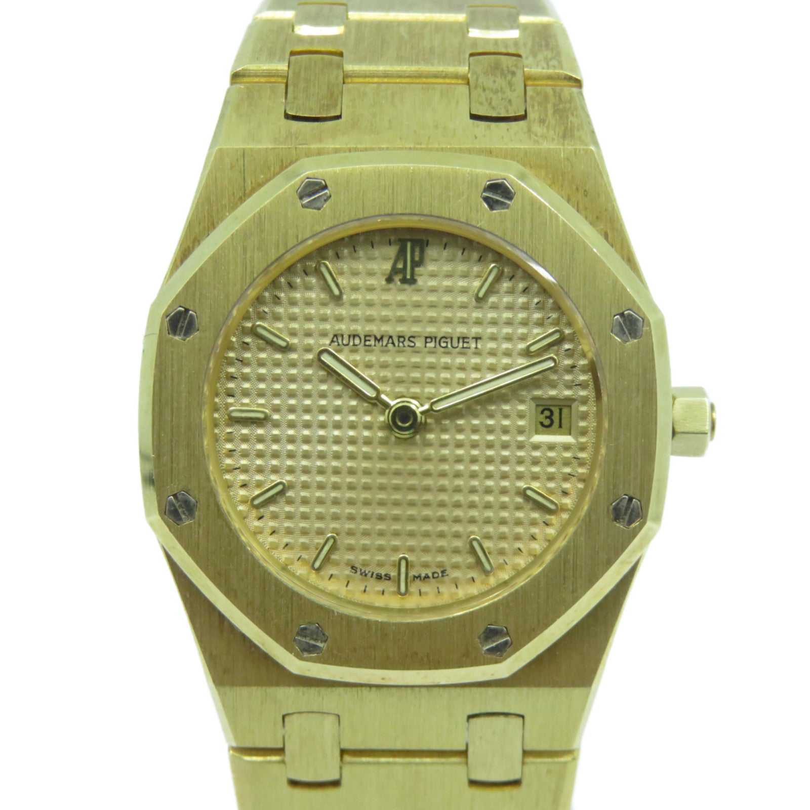 AUDEMARS PIGUET 18K黃金Royal Oak手錶石英機芯金色