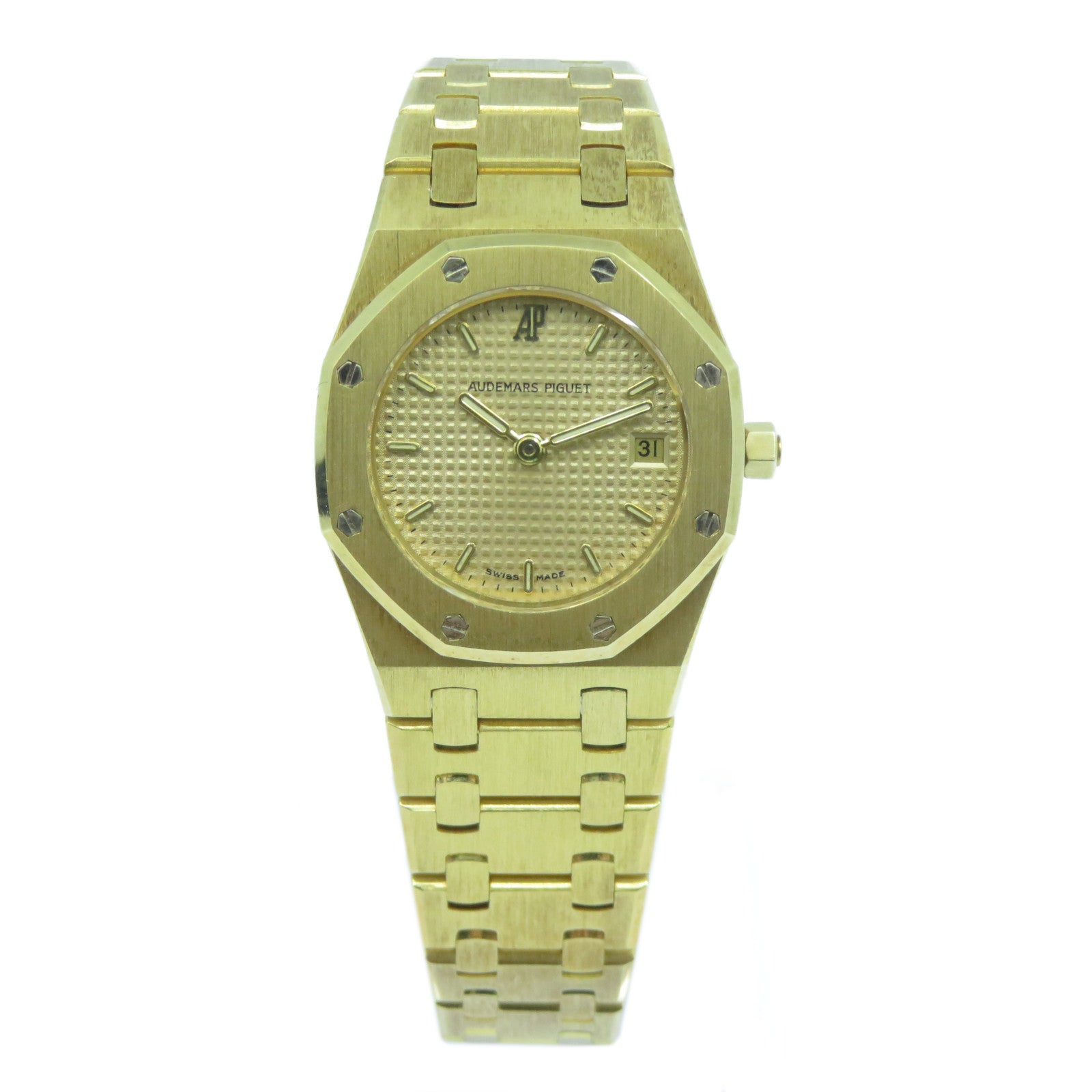 AUDEMARS PIGUET 18K黃金Royal Oak手錶石英機芯金色