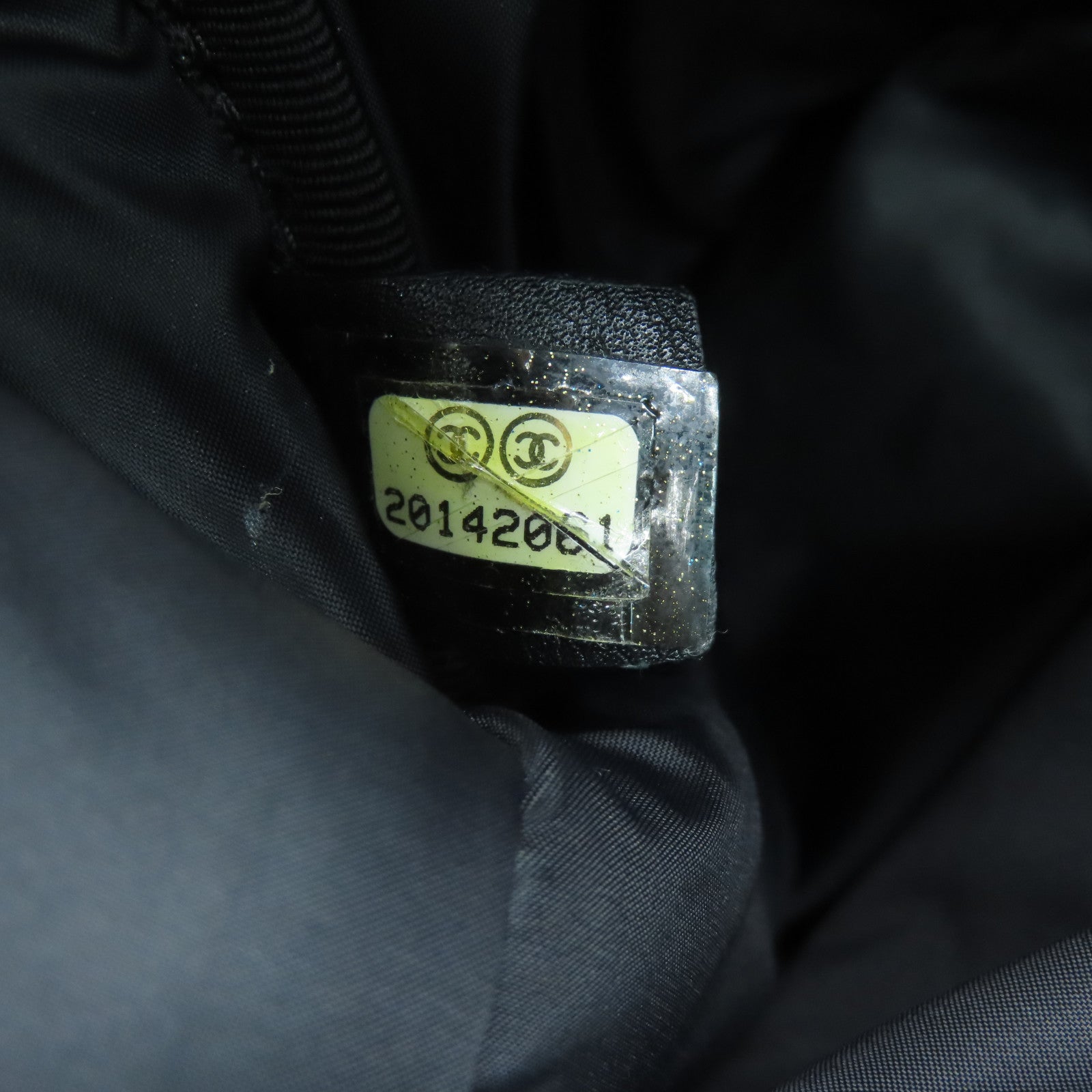CHANEL 菱格尼龍Backpack銀扣背包黑色綠色