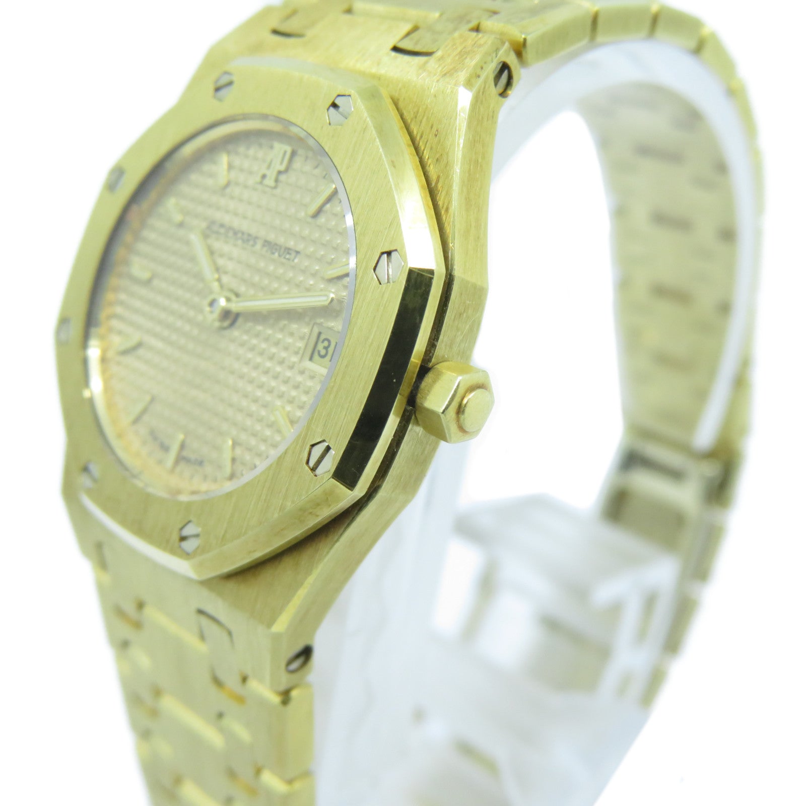 AUDEMARS PIGUET 18K黃金Royal Oak手錶石英機芯金色