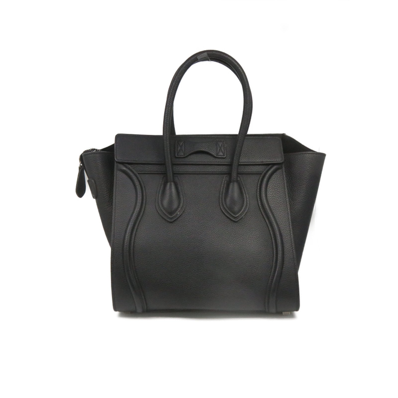 CELINE 【激減優惠】牛皮皮革Micro Luggage Hand Bag手挽袋黑色