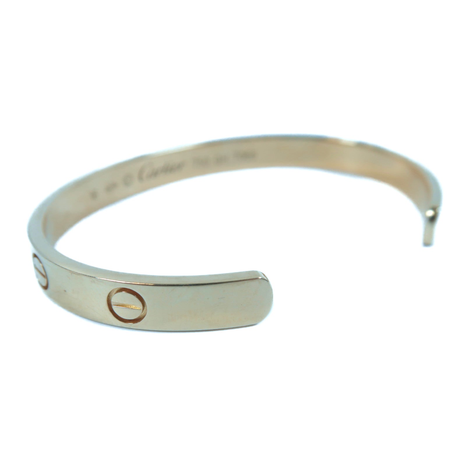 CARTIER 18K玫瑰金Love Bracelet手鐲Cartier#16