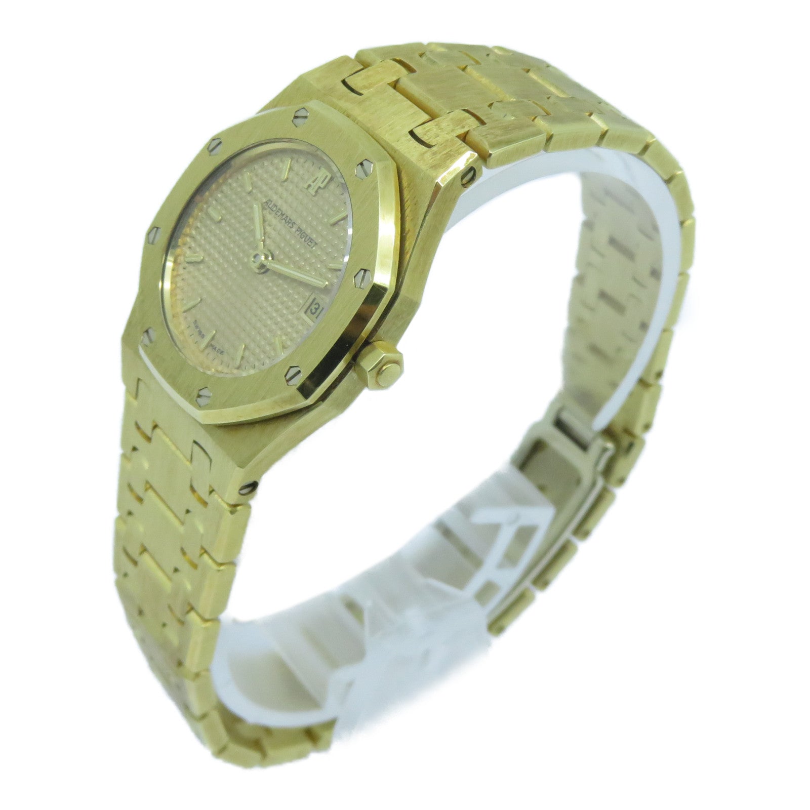 AUDEMARS PIGUET 18K黃金Royal Oak手錶石英機芯金色