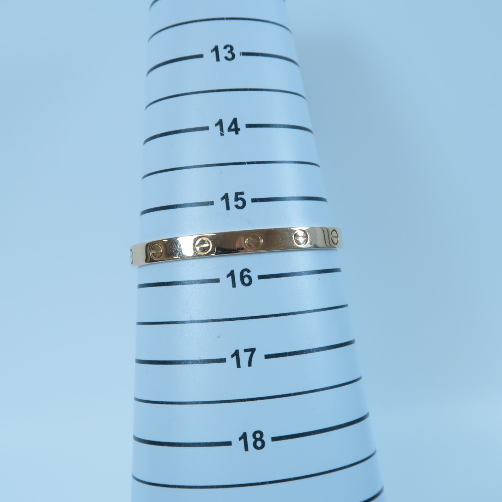 CARTIER 18K玫瑰金Love Bracelet手鐲Cartier#16